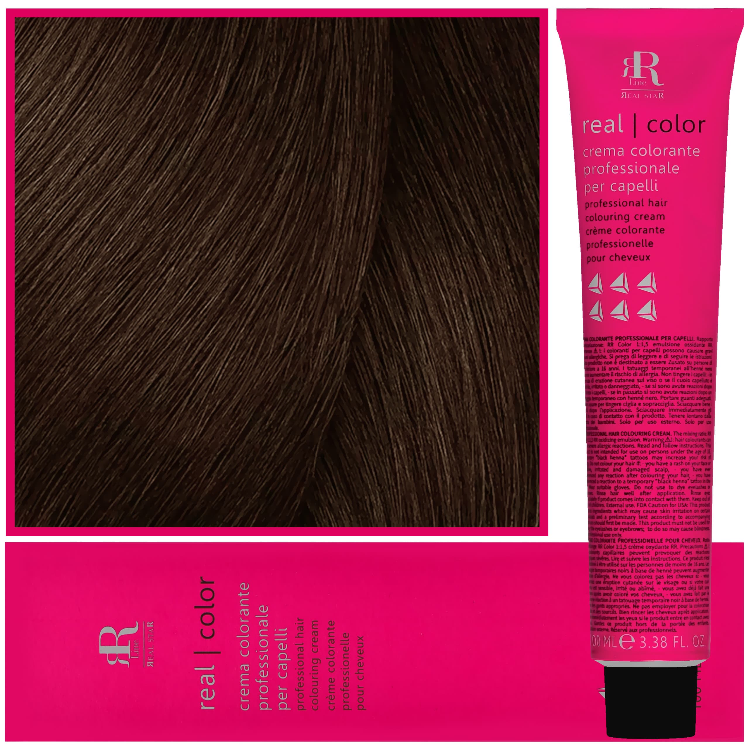 Real Color Crema - profesjonalna farba do włosów, 6.0 | Ciemny Blond