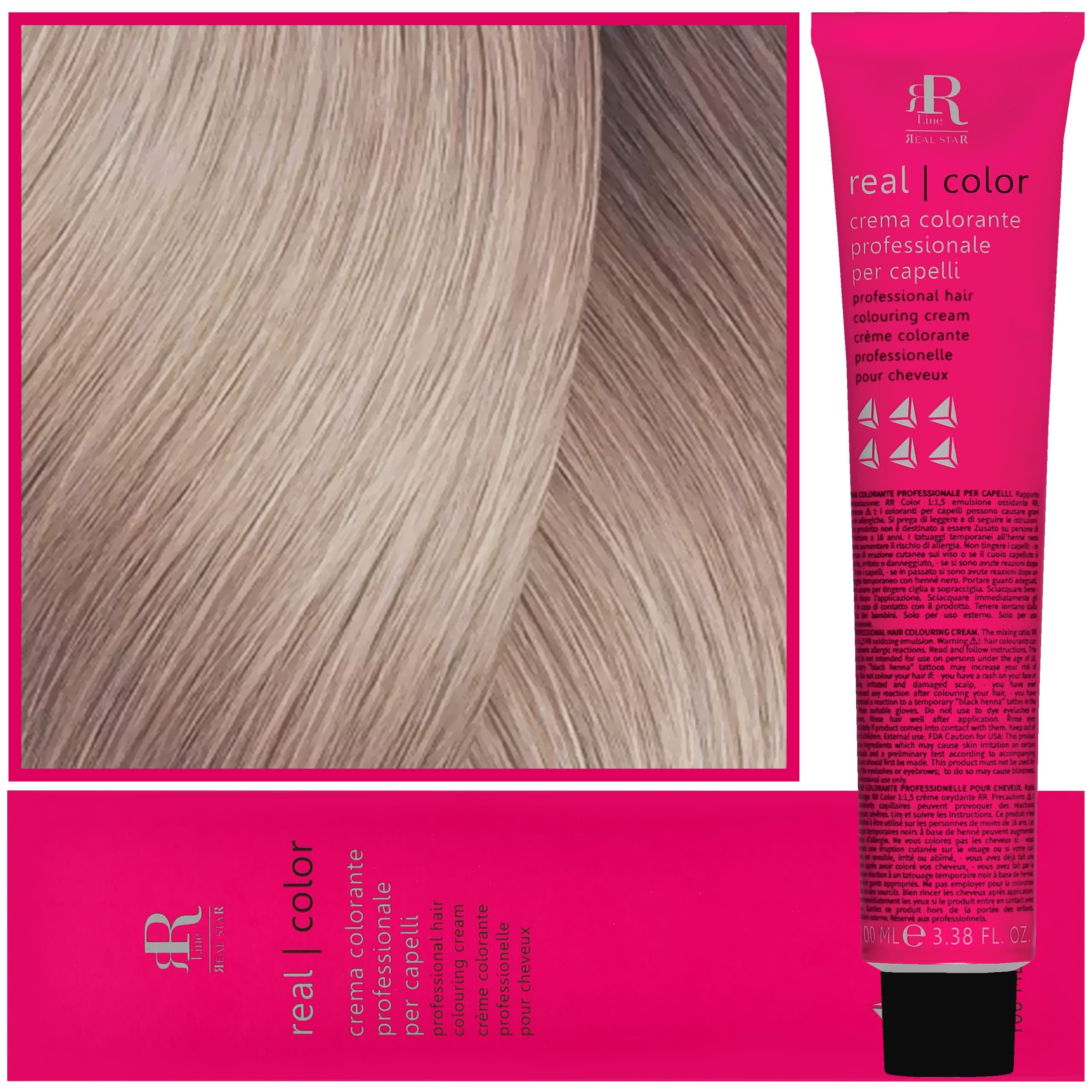 Real Color Crema - profesjonalna farba do włosów, 12.1 | Super Ekstra Popielaty Blond