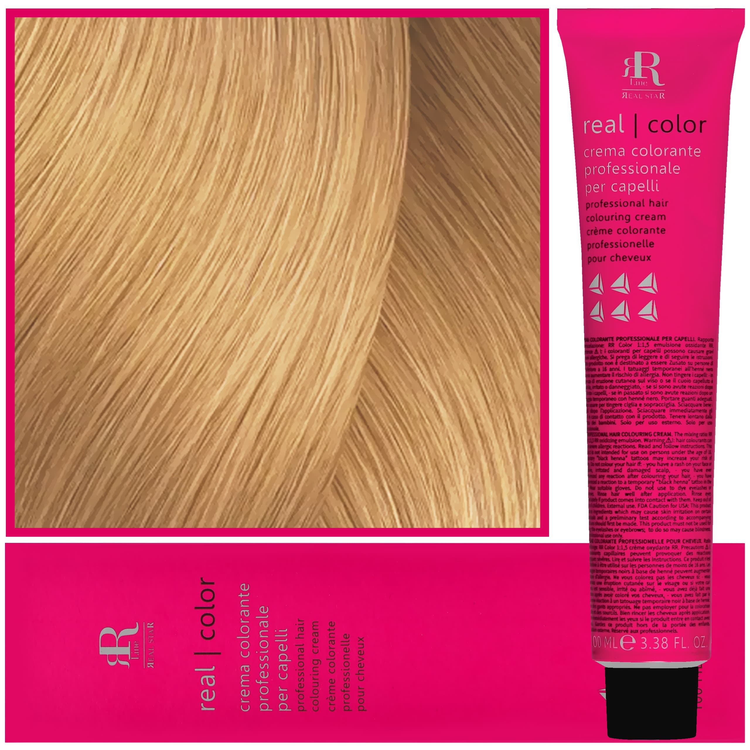 Real Color Crema - profesjonalna farba do włosów, 10.3 | Platynowy Złoty Blond