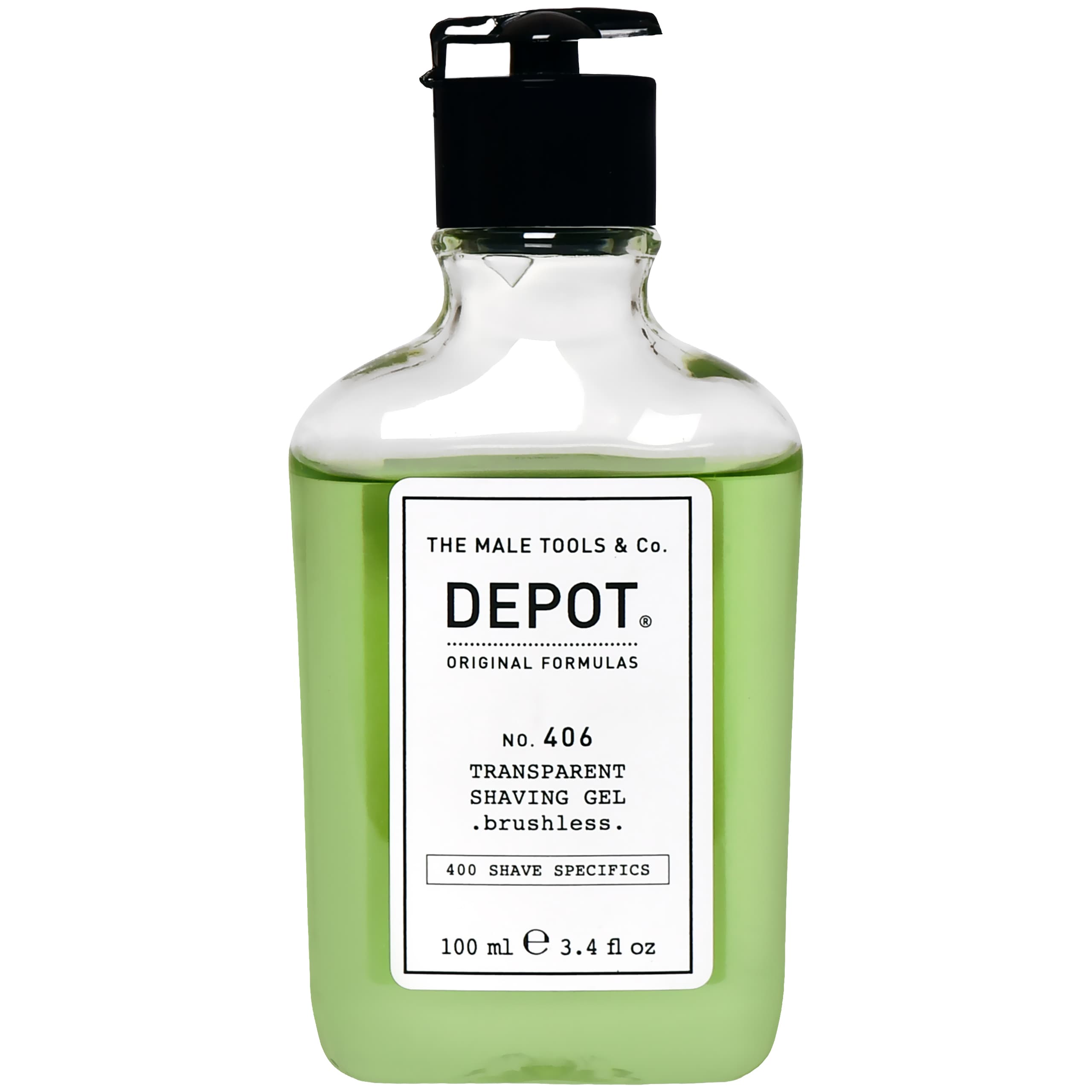 NO. 406 Transparent Shaving Gel - żel do golenia z eukaliptusem i aloesem