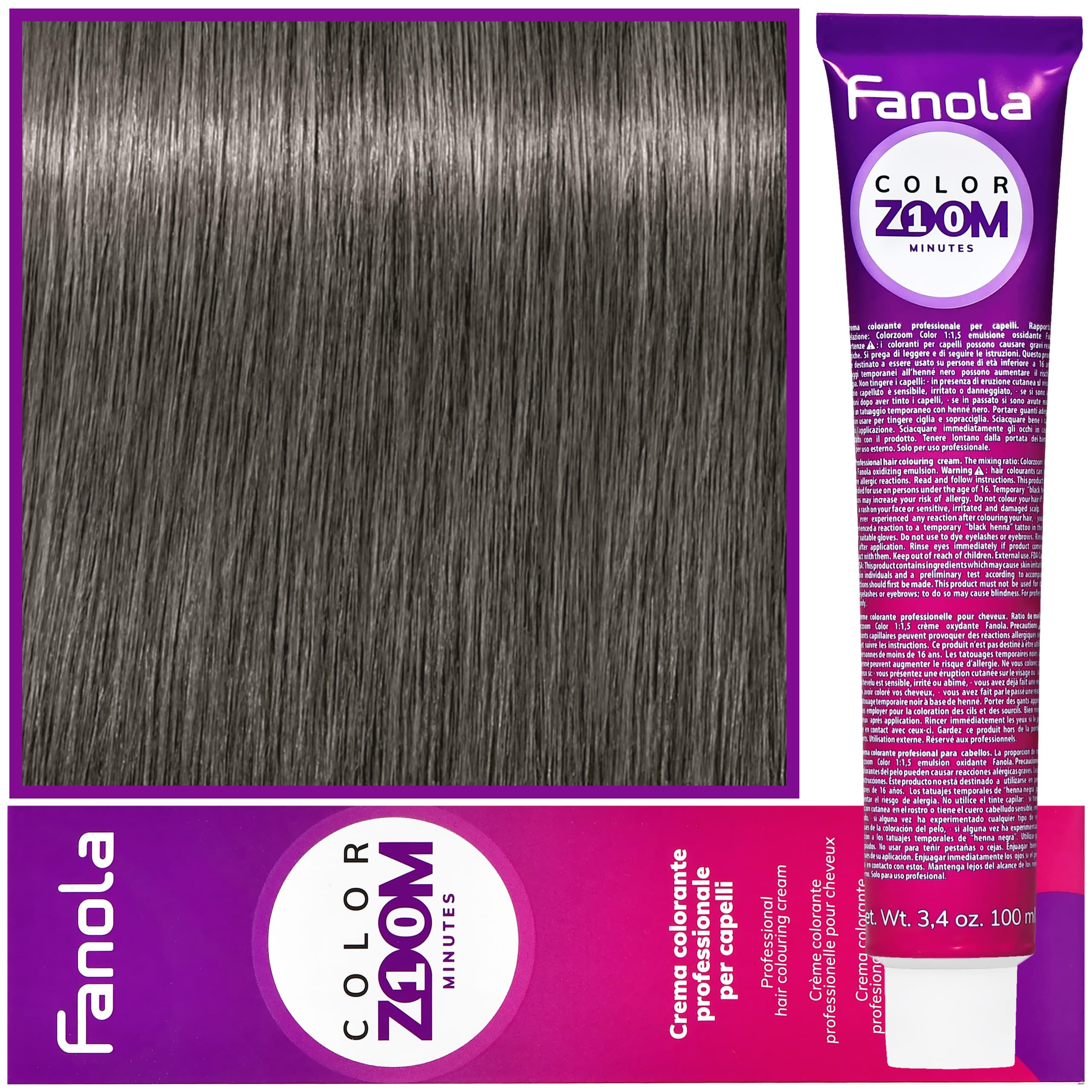 Color Zoom - krem do farbowania włosów cała paleta, 9.11 Bardzo Jasny Intensywnie Popielaty Blond