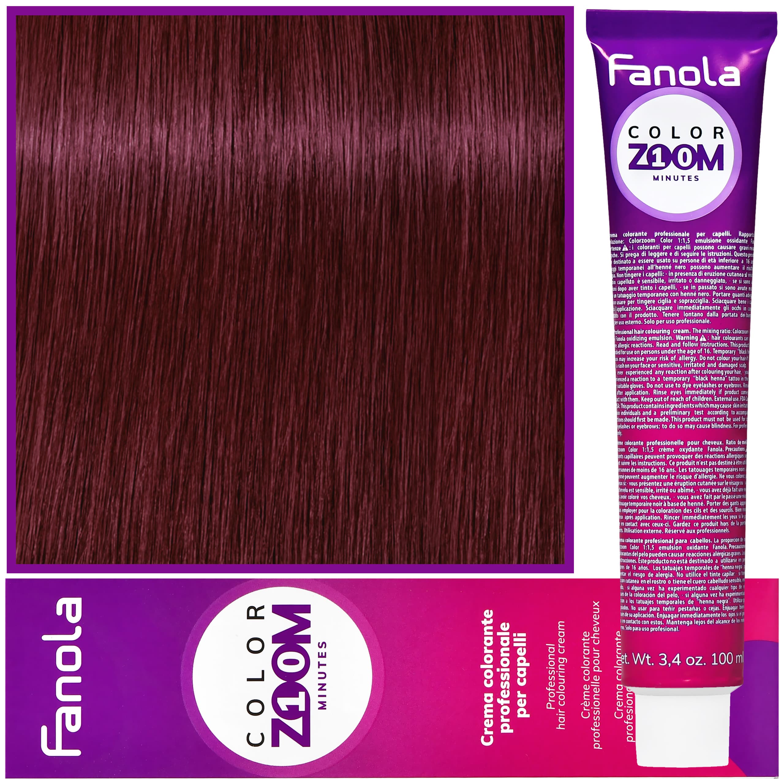 Color Zoom - krem do farbowania włosów cała paleta, 4.5 Mahoniowy kasztan