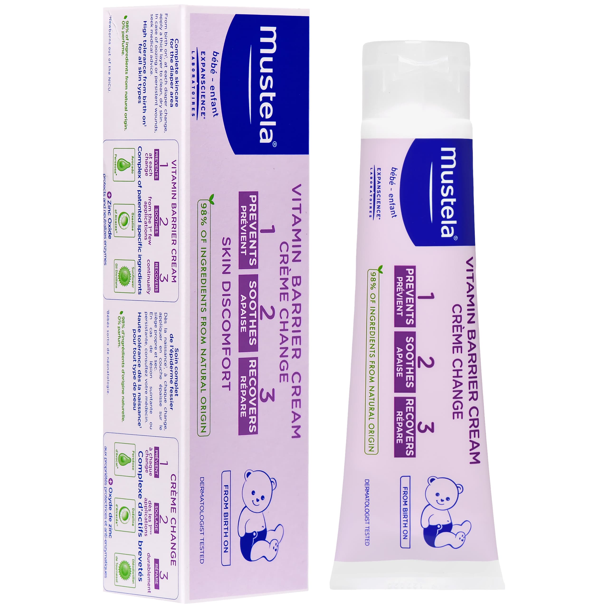 1-2-3 Vitamin Barrier Cream - ochronny krem pod pieluszkę dla niemowląt i dzieci