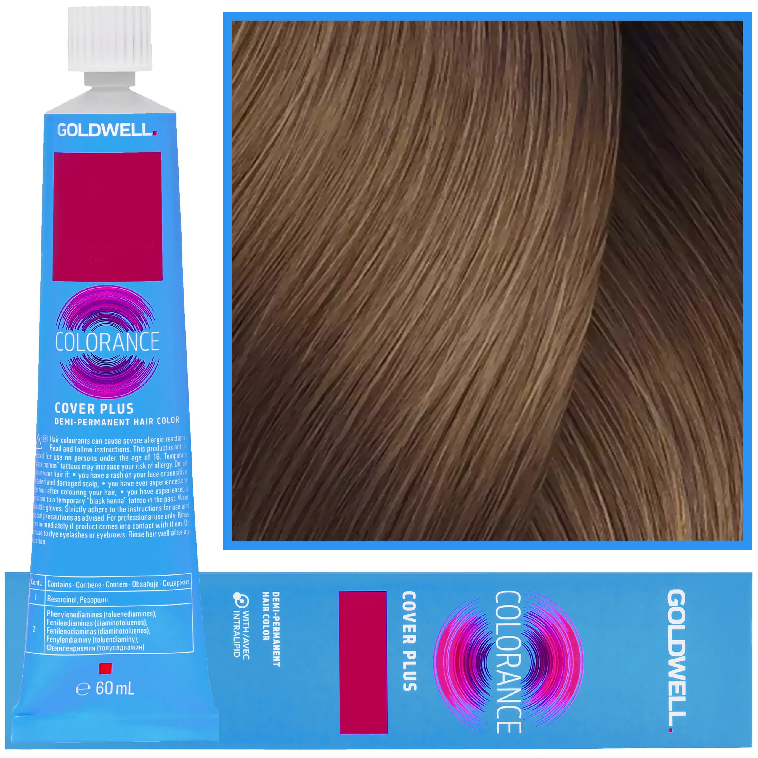 Colorance - profesjonalna farba do półtrwałej koloryzacji, 5-NN-GREY-+ | Extra Mocny Naturalny Jasny Brąz