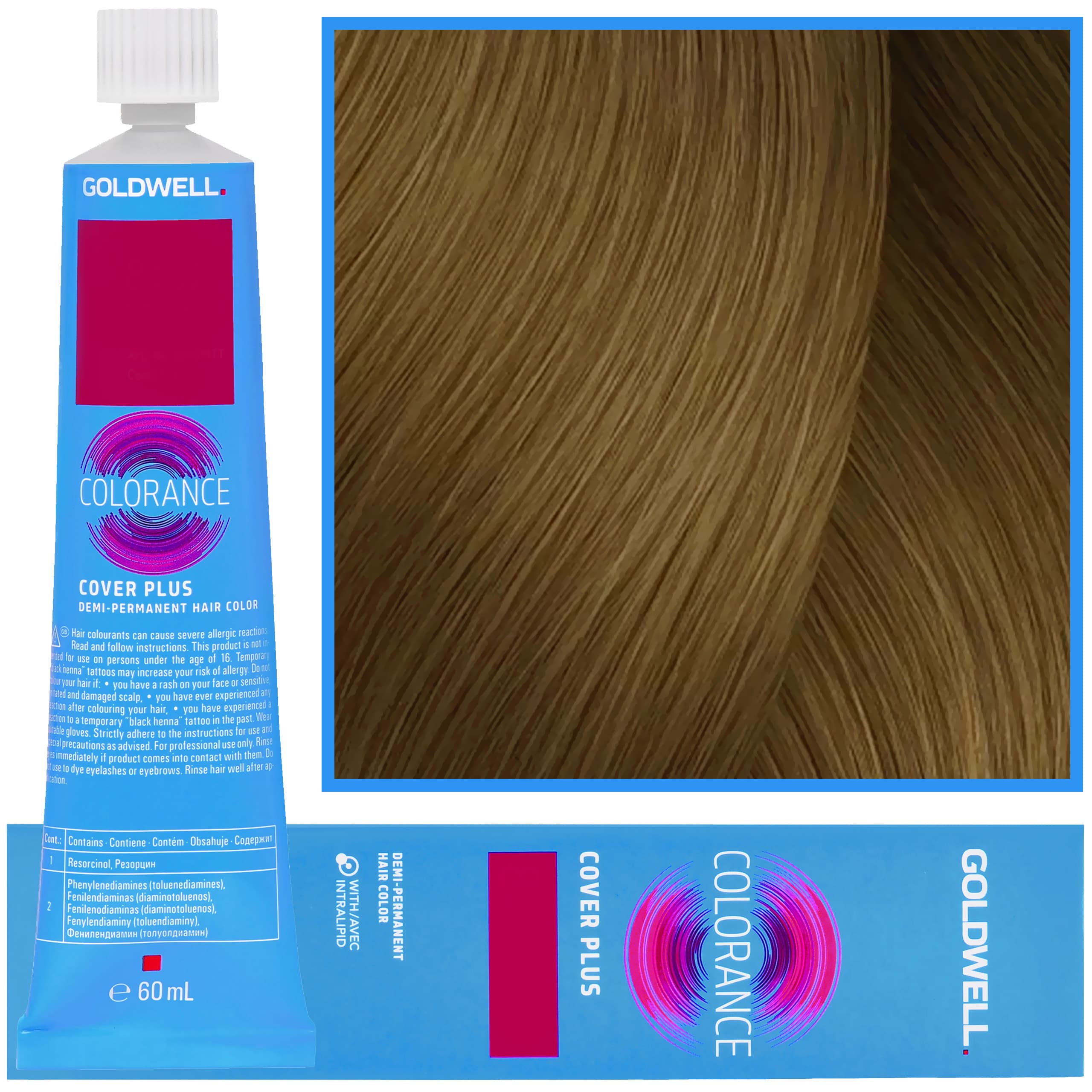 Colorance - profesjonalna farba do półtrwałej koloryzacji, 6NN GREY + | Extra Mocny Ciemny Blond