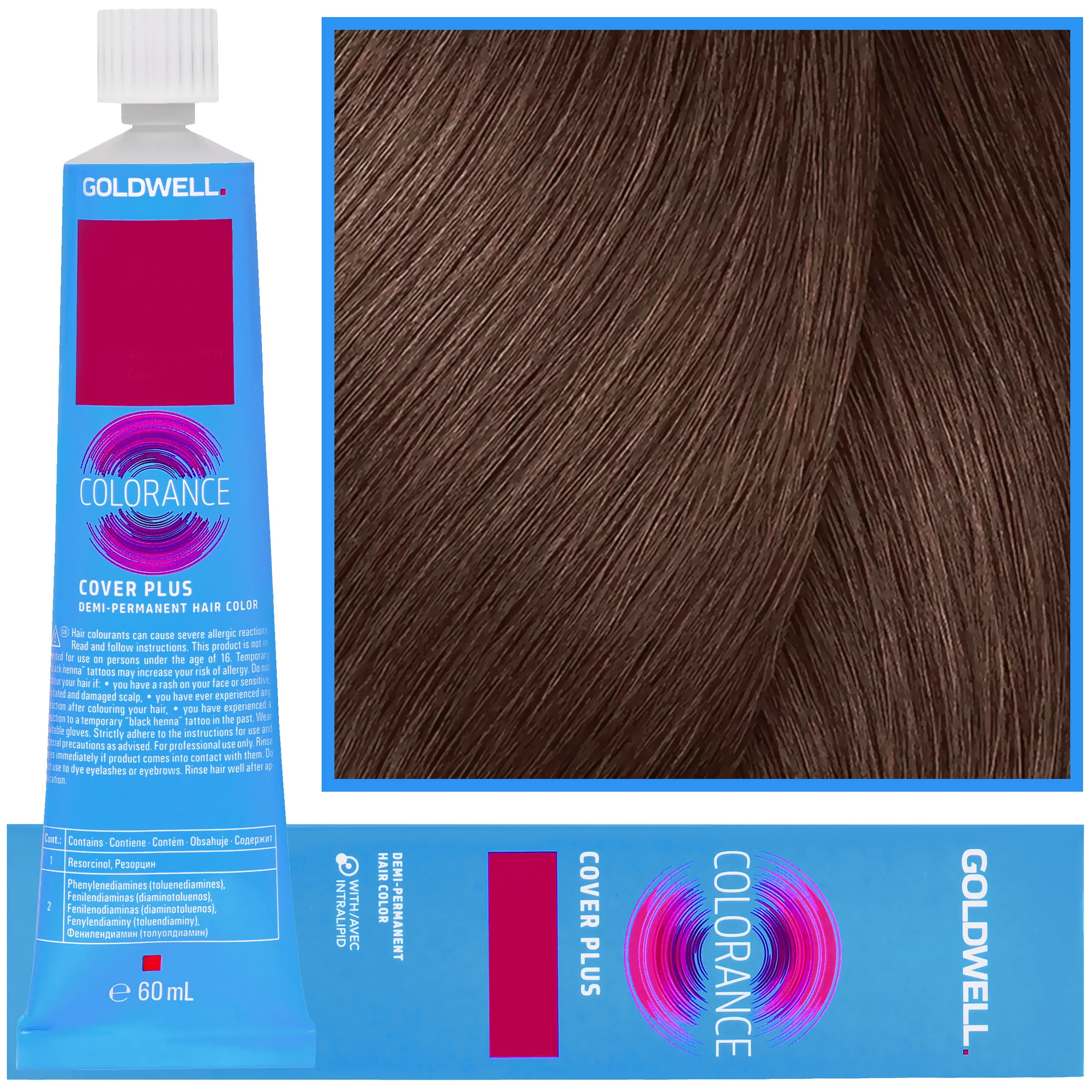 Colorance - profesjonalna farba do półtrwałej koloryzacji, 6N@GB | Ciemny Blond Złoty Brąz