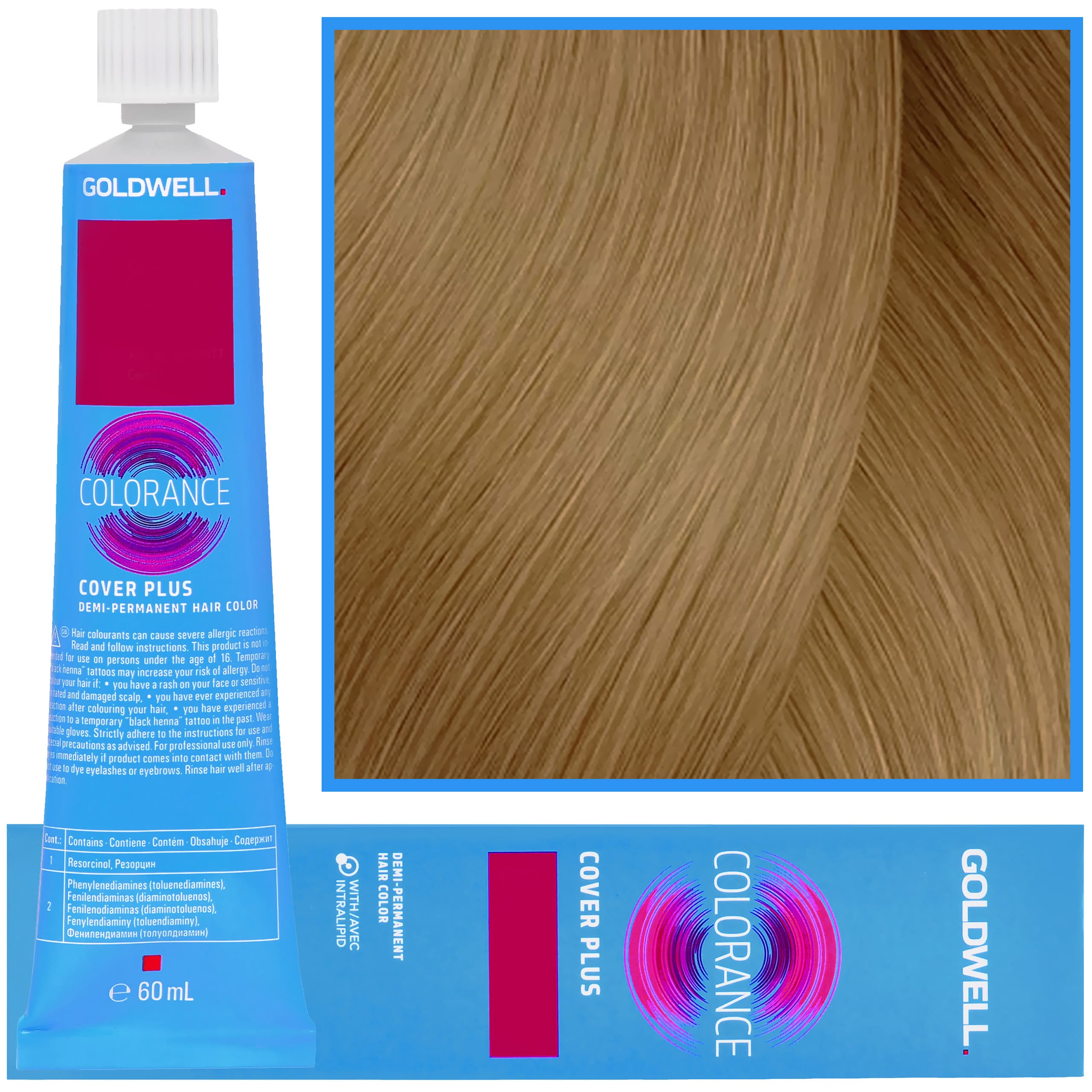 Colorance - profesjonalna farba do półtrwałej koloryzacji, 8NN GREY + | Naturalny Extra Mocny Jasny Blond