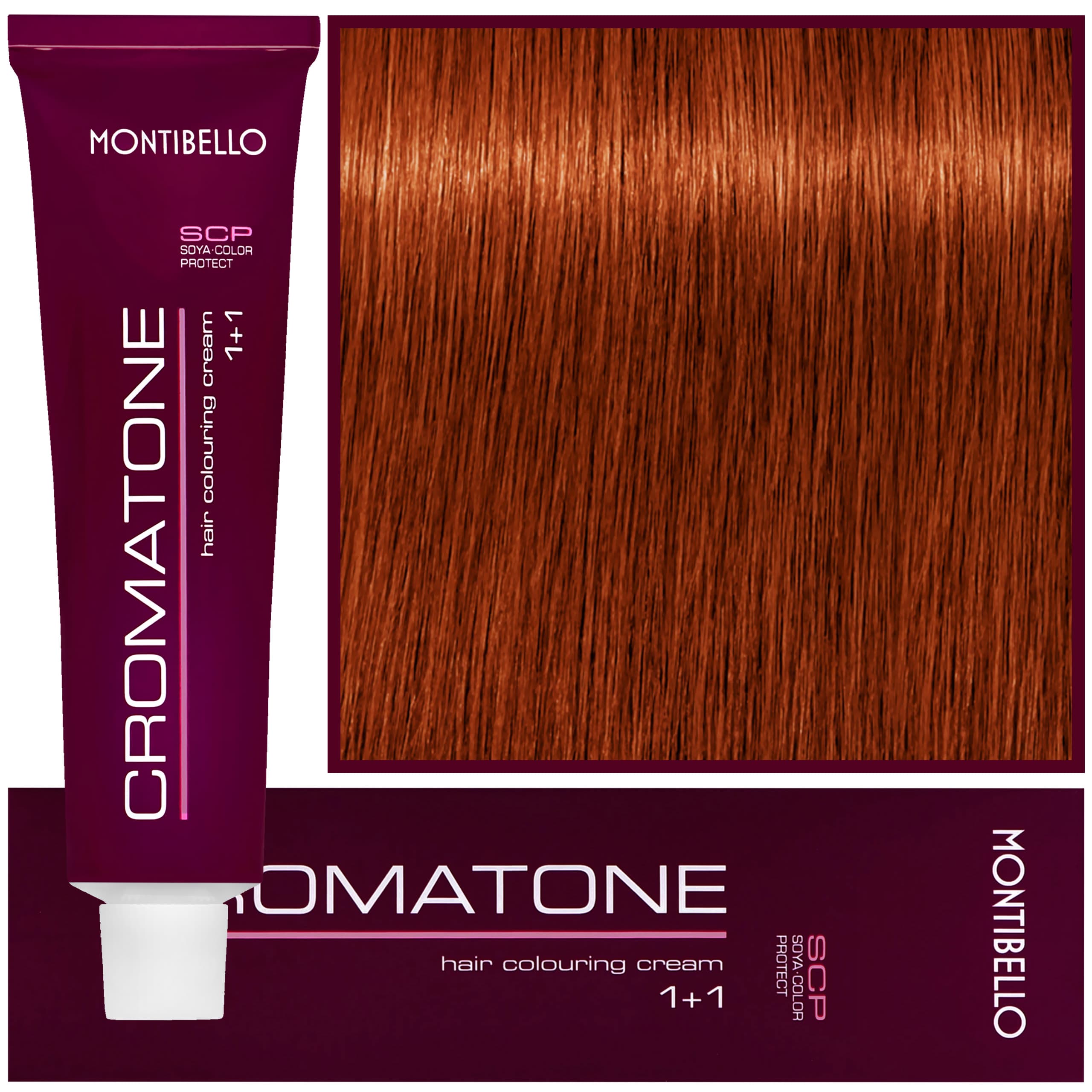 Cromatone - profesjonalna farba do trwałej koloryzacji, 8,44 | Jasny Intensywny Miedziany Blond