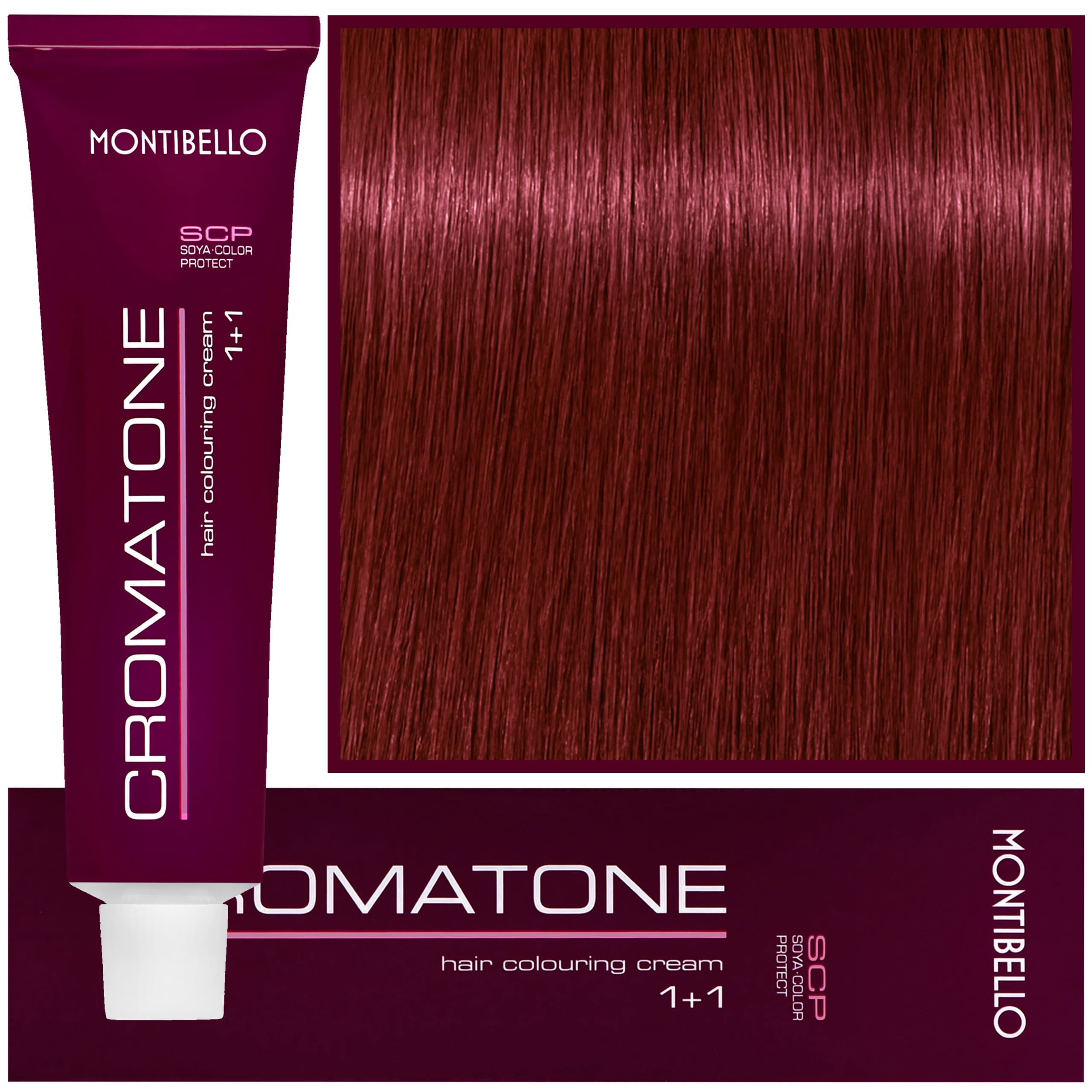 Cromatone - profesjonalna farba do trwałej koloryzacji, 7,7 | Średni Czerwony Blond