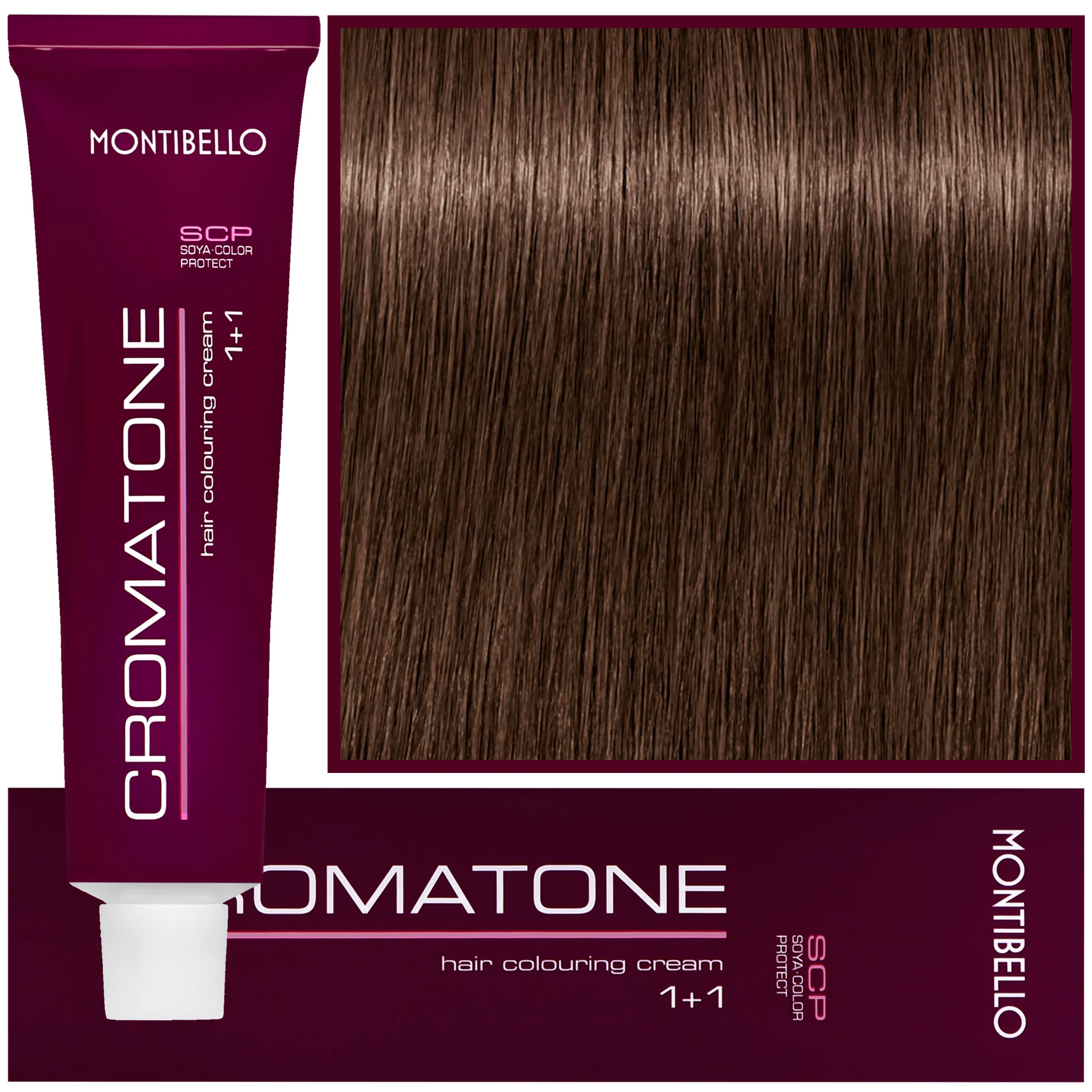 Cromatone - profesjonalna farba do trwałej koloryzacji, 7,60 | Średni Brązowy Naturalny Blond