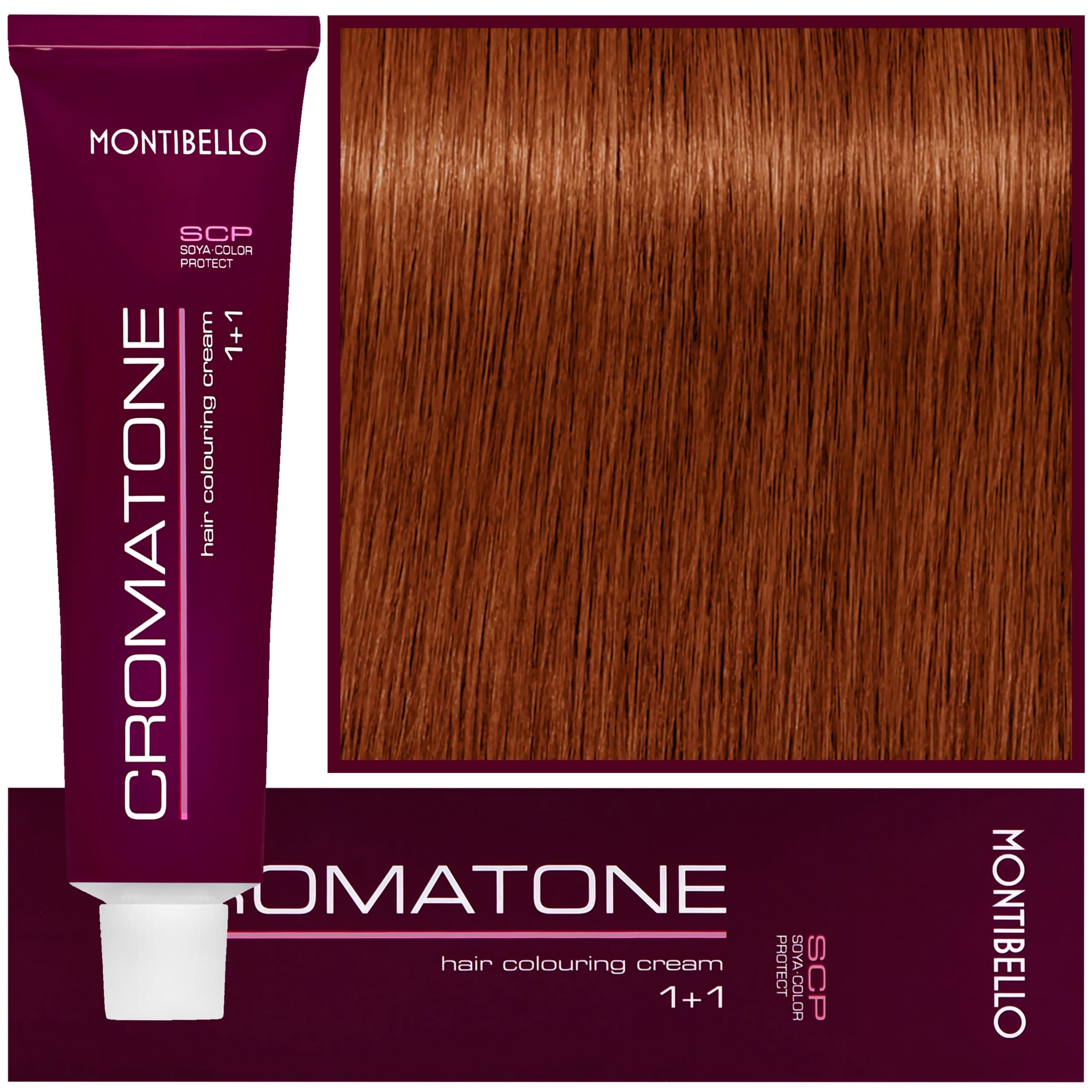 Cromatone - profesjonalna farba do trwałej koloryzacji, 7,4 | Średni Miedziany Blond