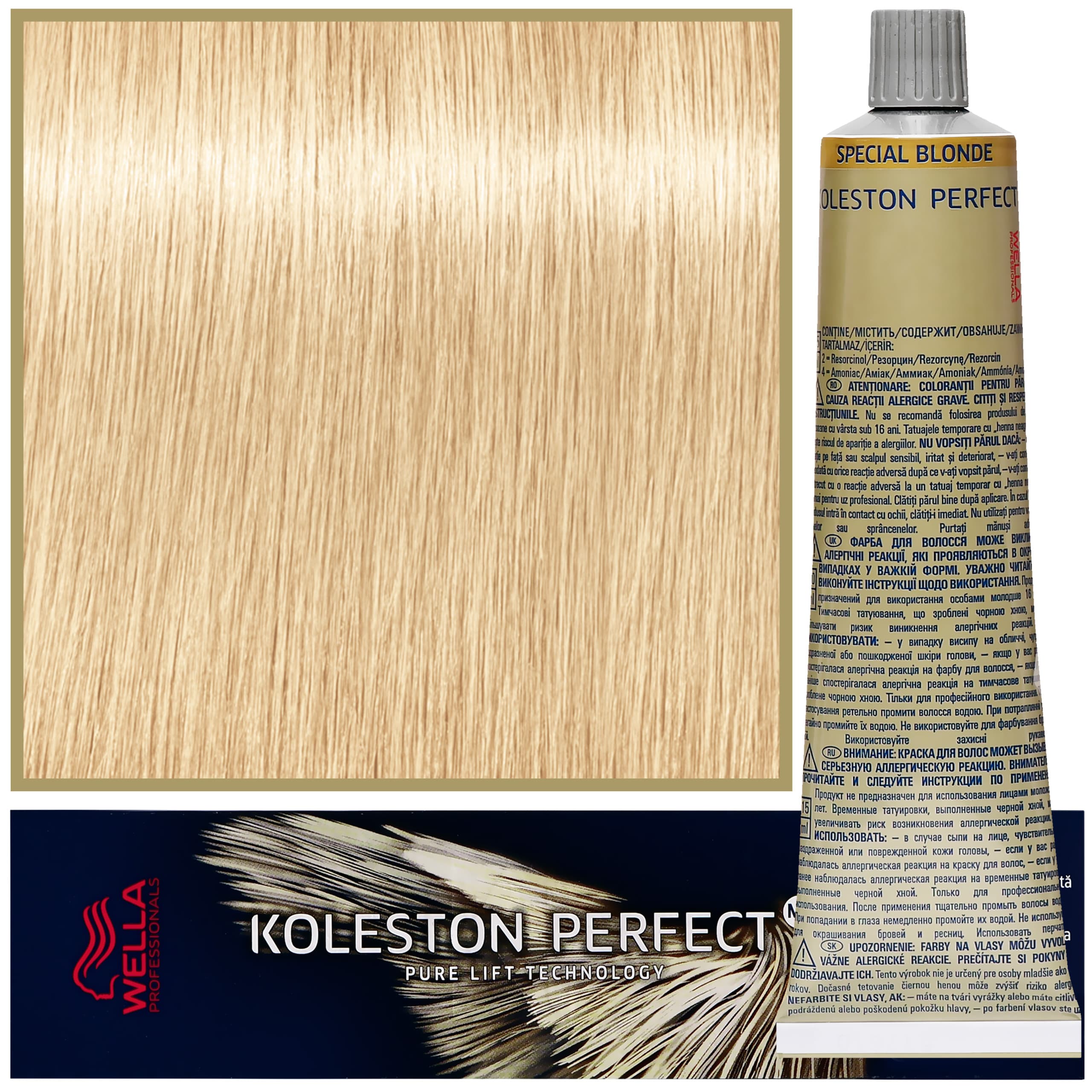Koleston Perfect Me - profesjonalna farba do koloryzacji włosów, 12/03 Naturalny Złoty Special Blond