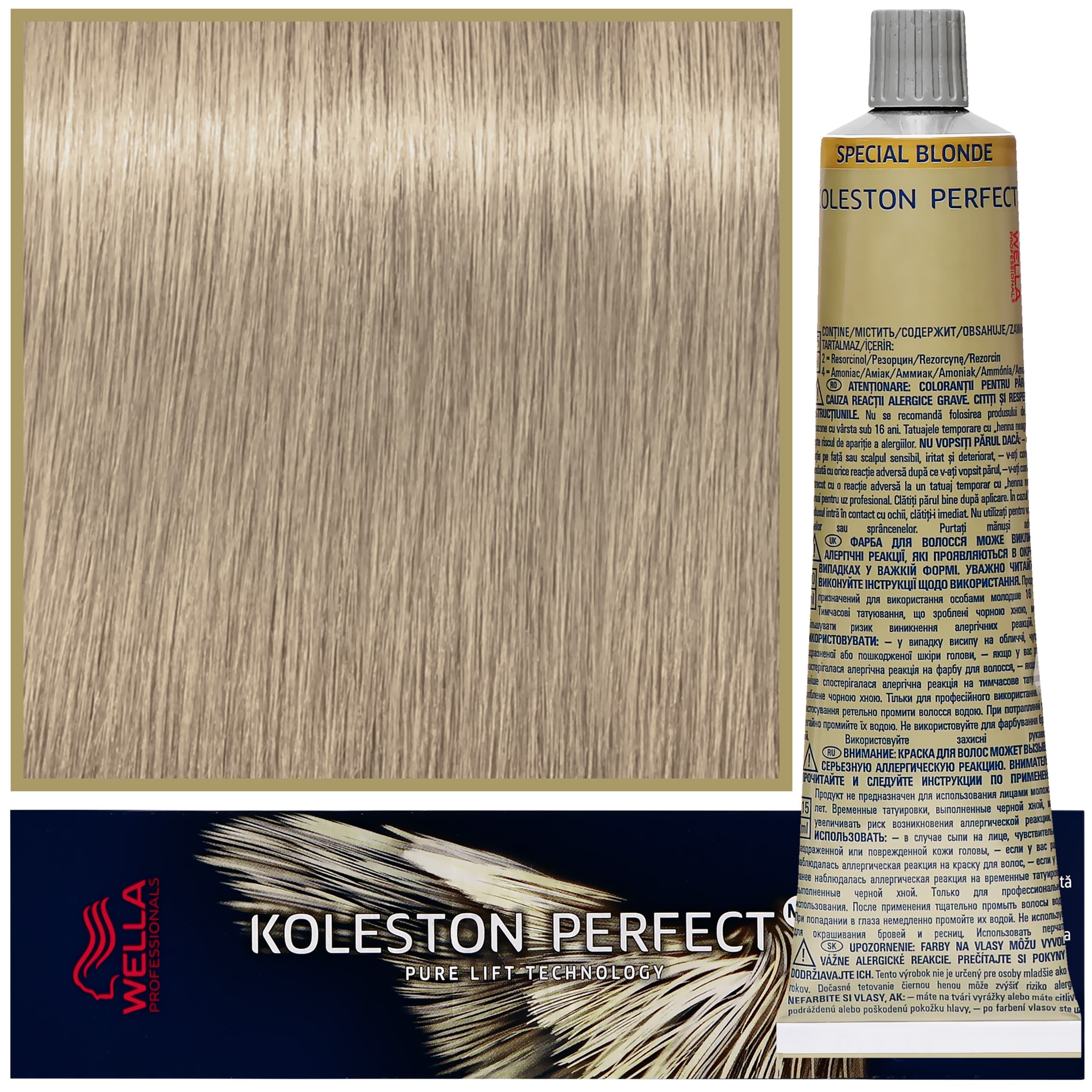 Koleston Perfect Me - profesjonalna farba do koloryzacji włosów, 12/11 Intensywny Popielaty Special Blond