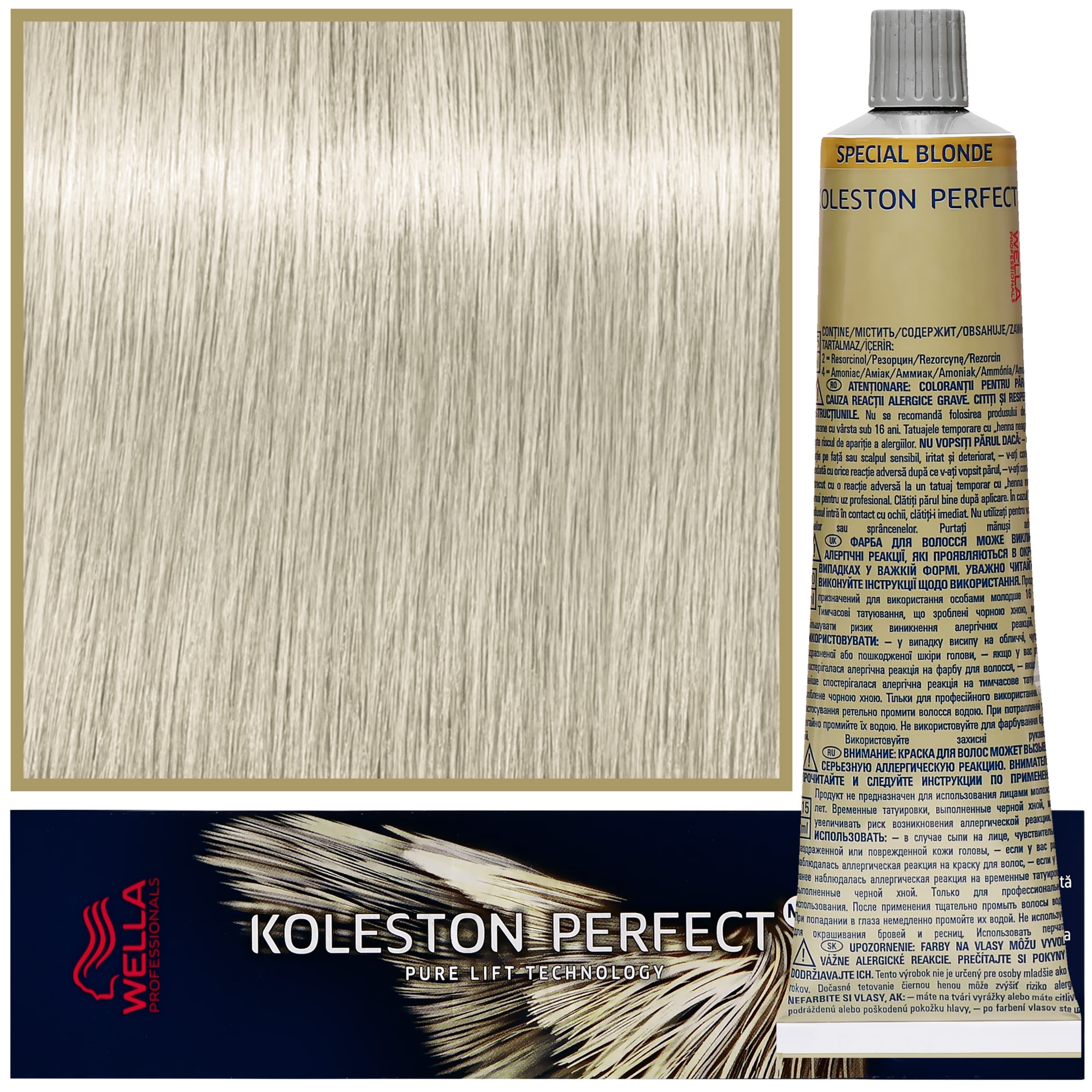 Koleston Perfect Me - profesjonalna farba do koloryzacji włosów, 12/81 Perłowo Popielaty Special Blond