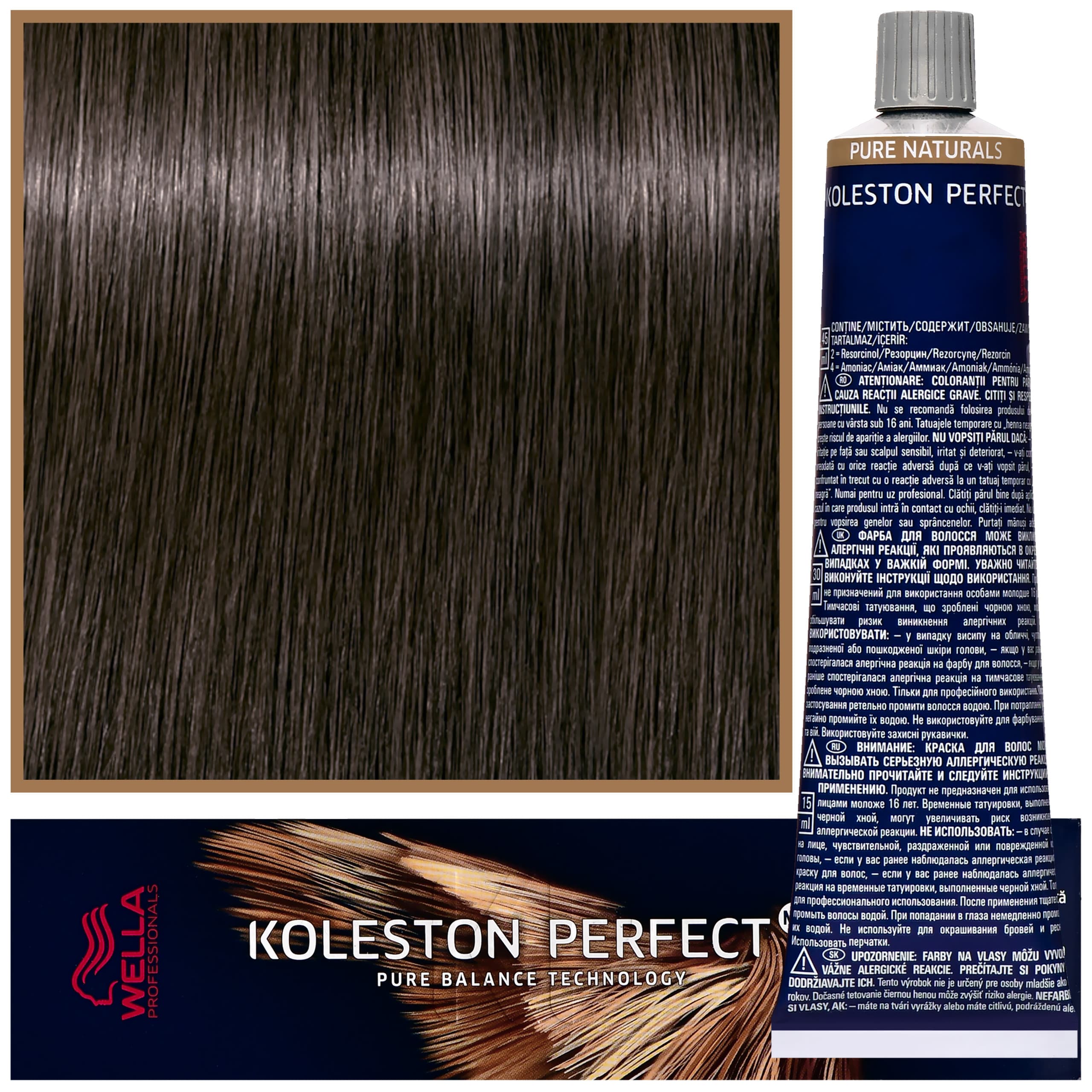 Koleston Perfect Me - profesjonalna farba do koloryzacji włosów, 4/0 Średni Brąz