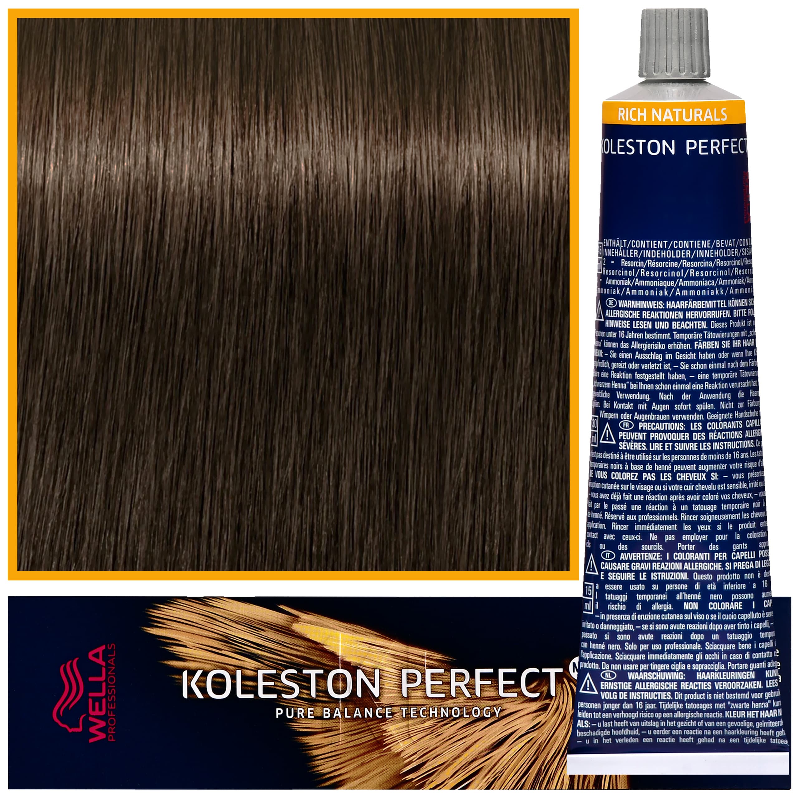 Koleston Perfect Me - profesjonalna farba do koloryzacji włosów, 4/3 Jasny Blond Średni Brąz