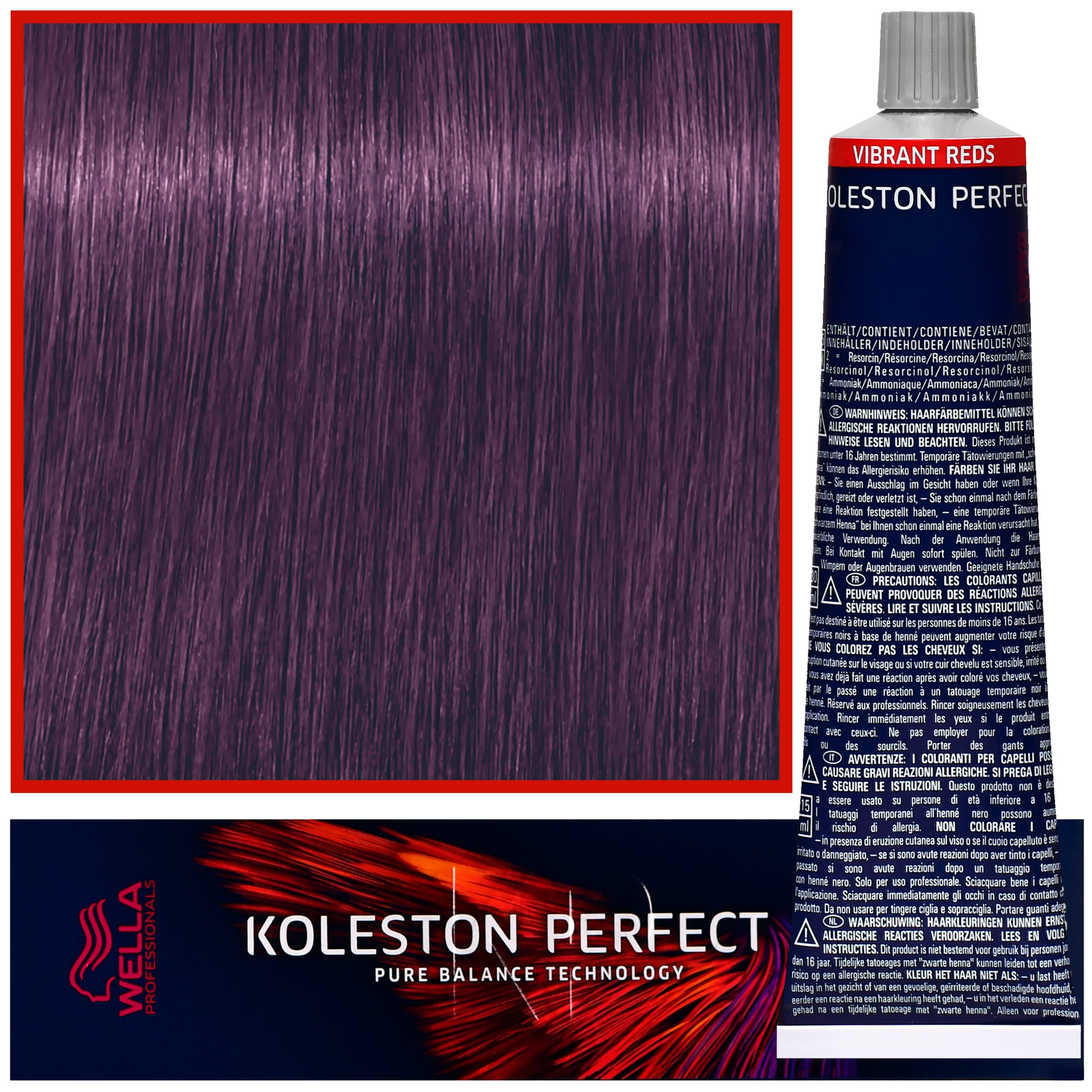 Koleston Perfect Me - profesjonalna farba do koloryzacji włosów, 55/66 Intensywny Fioletowy Intensywny Jasny Brąz