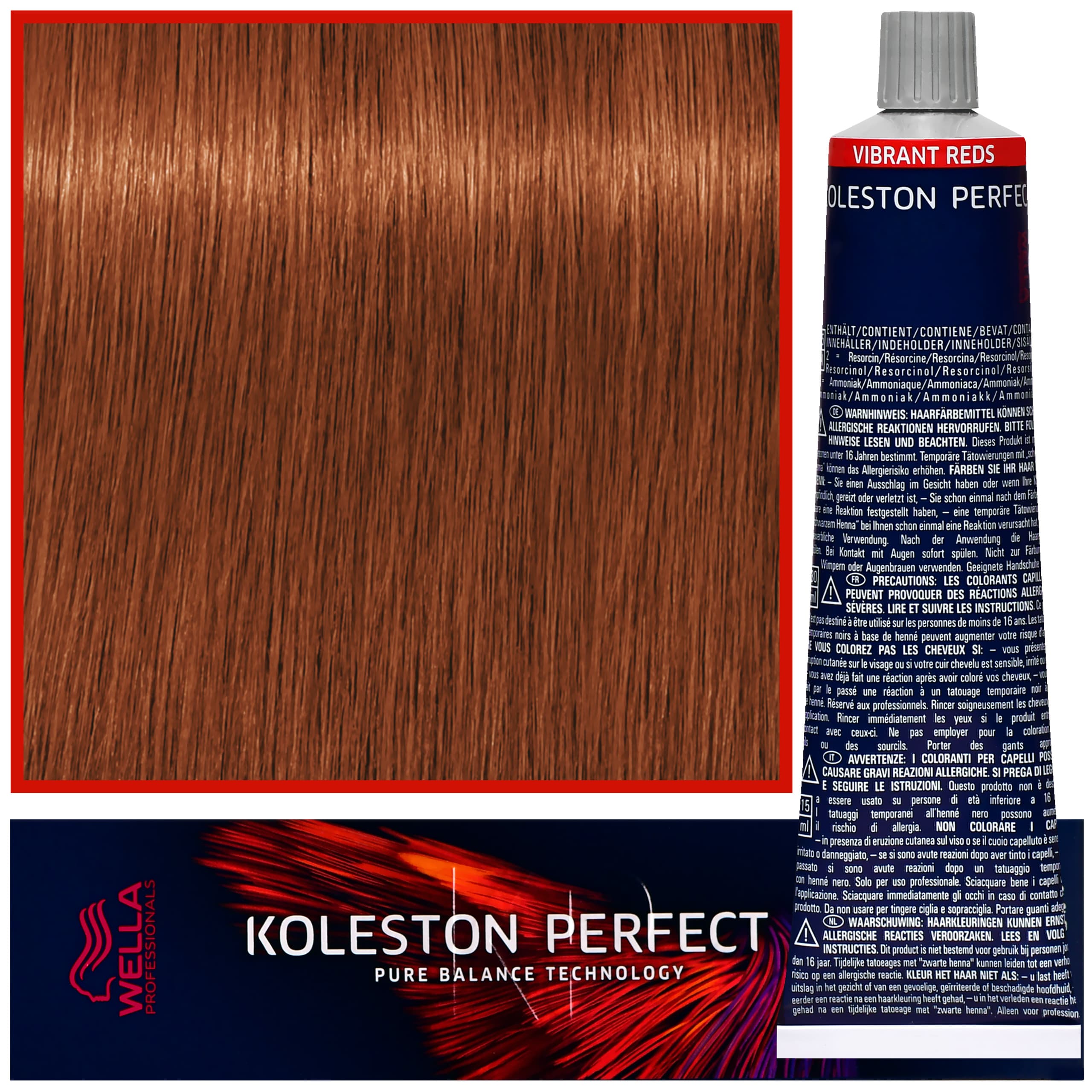 Koleston Perfect Me - profesjonalna farba do koloryzacji włosów, 6/34 Złoto Czerwony Ciemny Blond