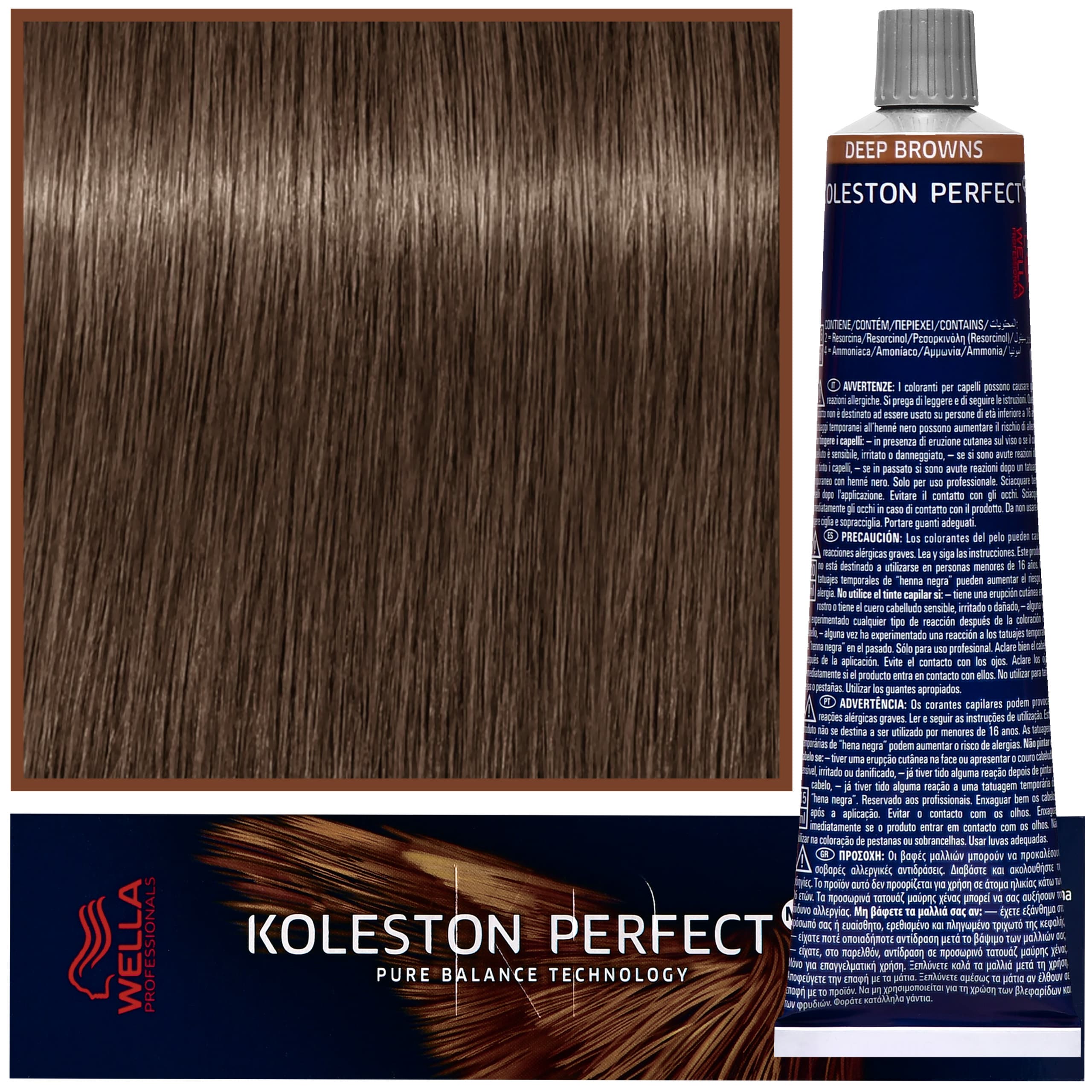 Koleston Perfect Me - profesjonalna farba do koloryzacji włosów, 6/71 Brązowo Popielaty Ciemny Blond