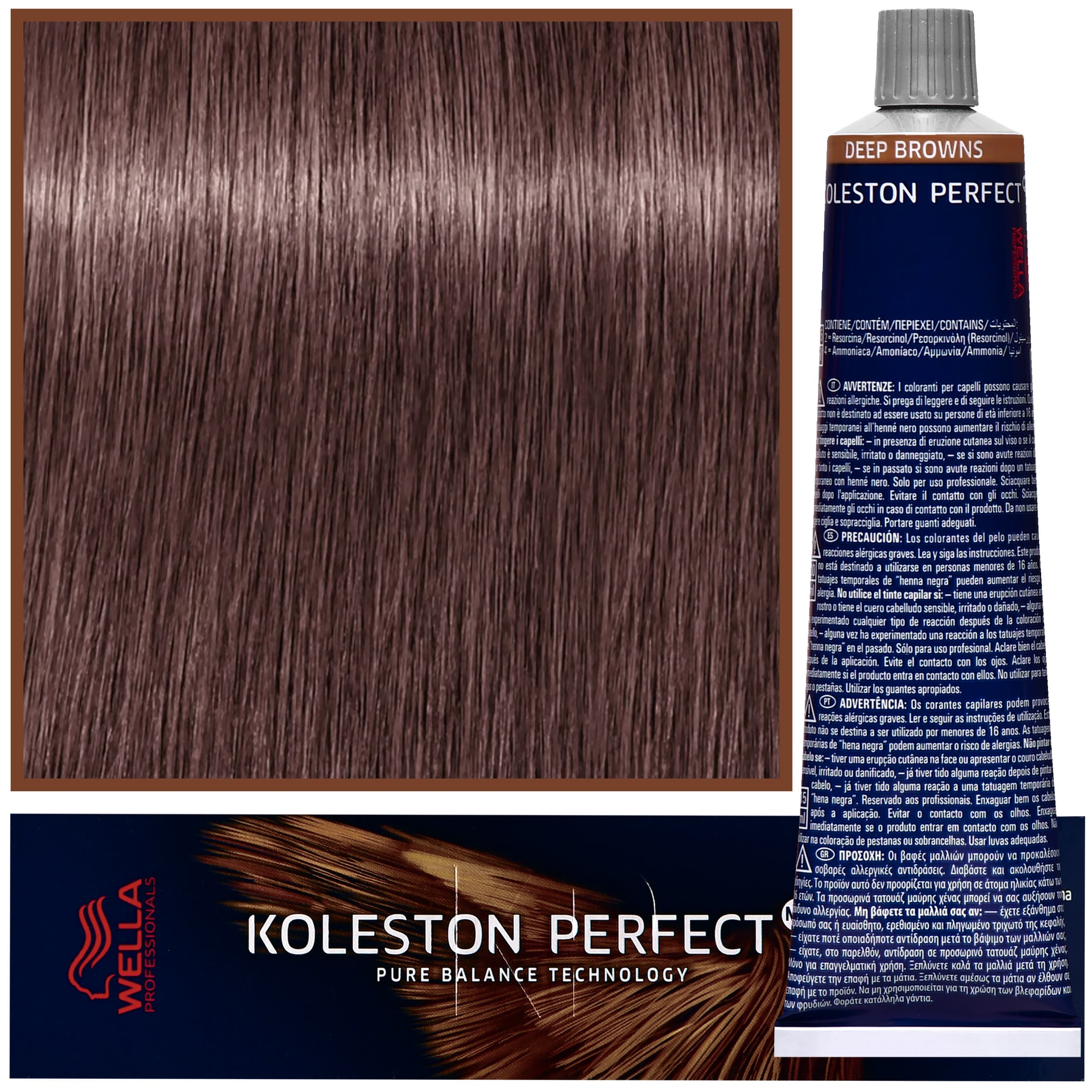 Koleston Perfect Me - profesjonalna farba do koloryzacji włosów, 6/73 Brązowo Złoty Ciemny Blond