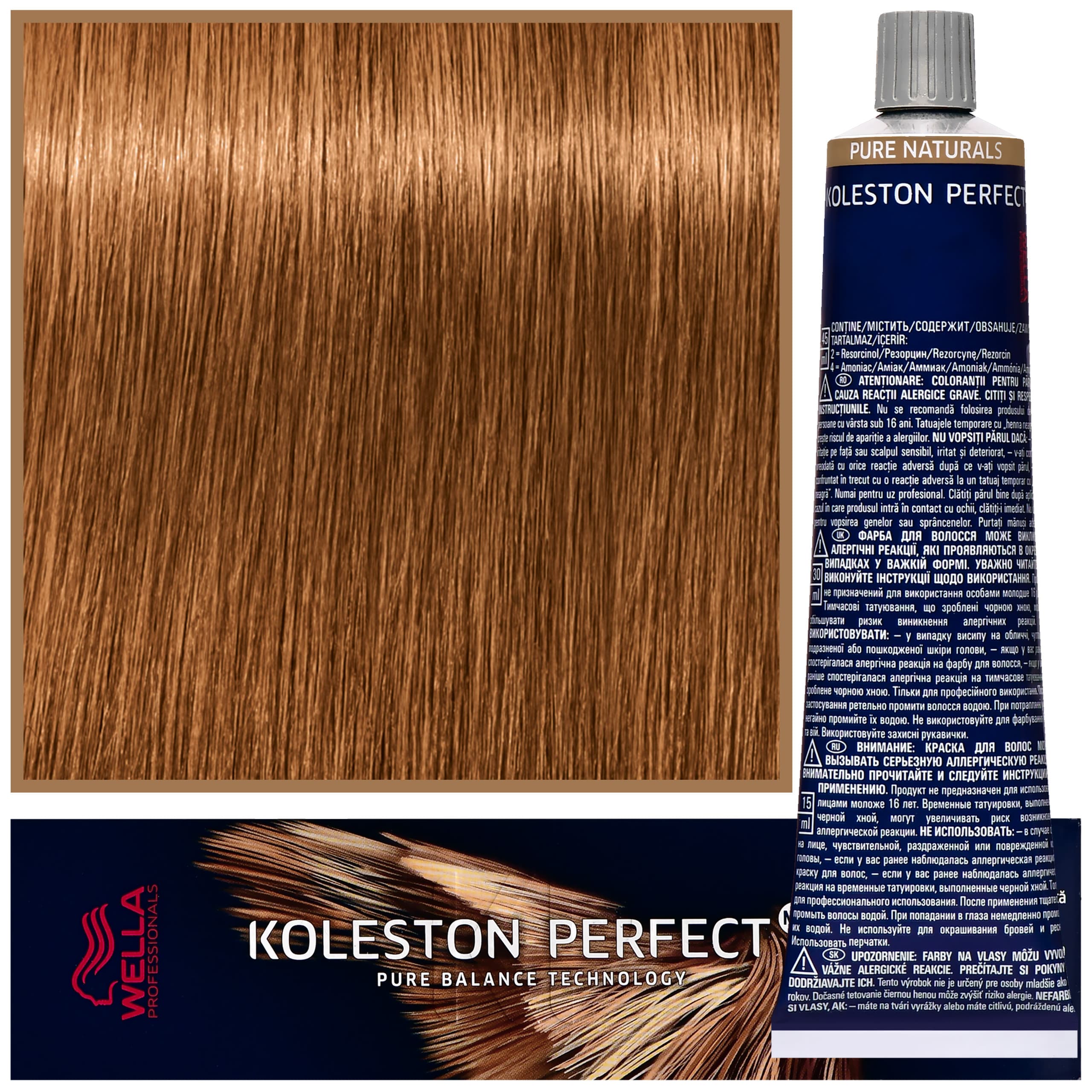 Koleston Perfect Me - profesjonalna farba do koloryzacji włosów, 8/04 Naturalny Czerwony Jasny Blond