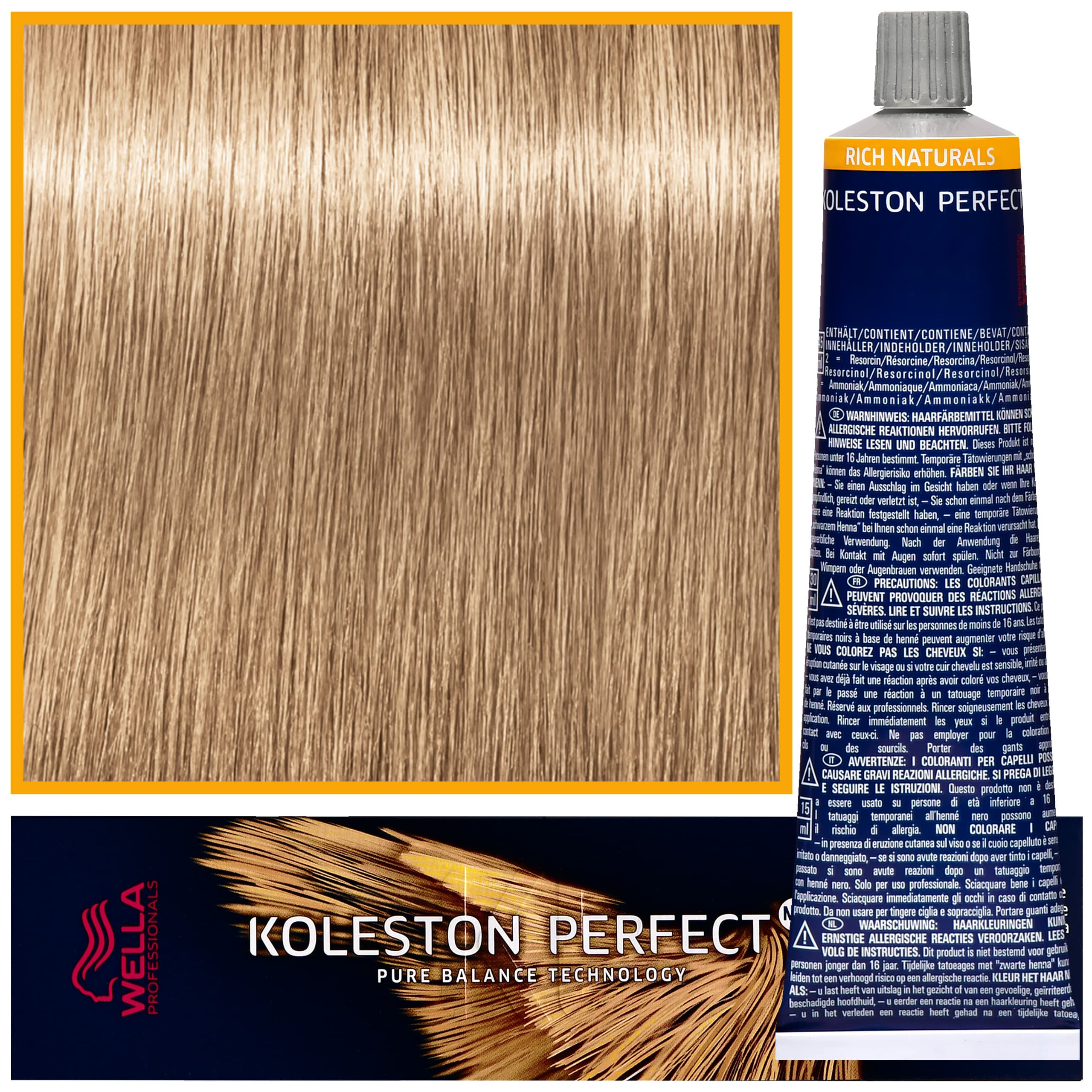 Koleston Perfect Me - profesjonalna farba do koloryzacji włosów, 9/31 Złoto Popielaty Bardzo Jasny Blond
