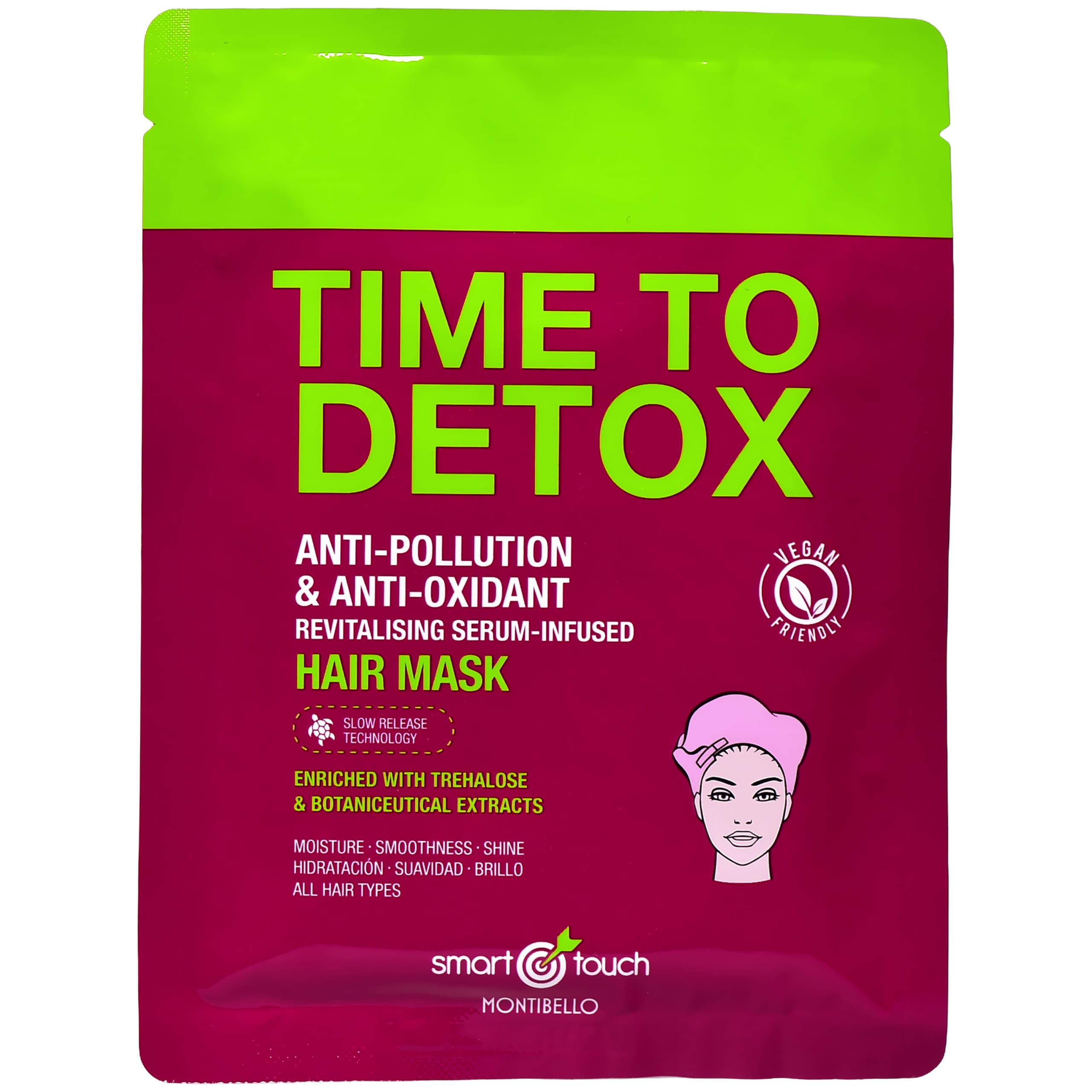 Smart Touch Time To Detox - maska w płachcie do włosów