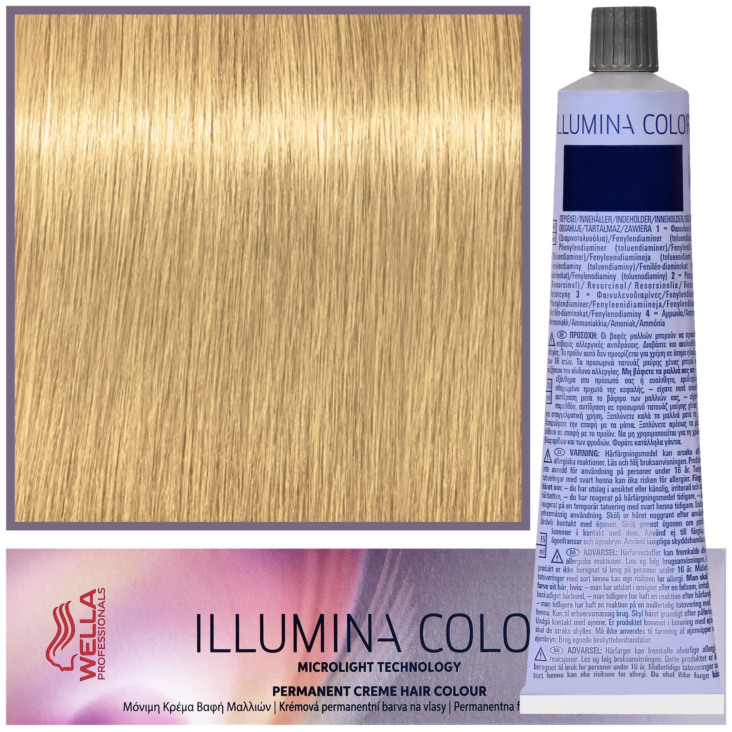 Illumina Color - profesjonalna farba do włosów, 9/37 - Bardzo Jasny Blond Złoto Brązowy