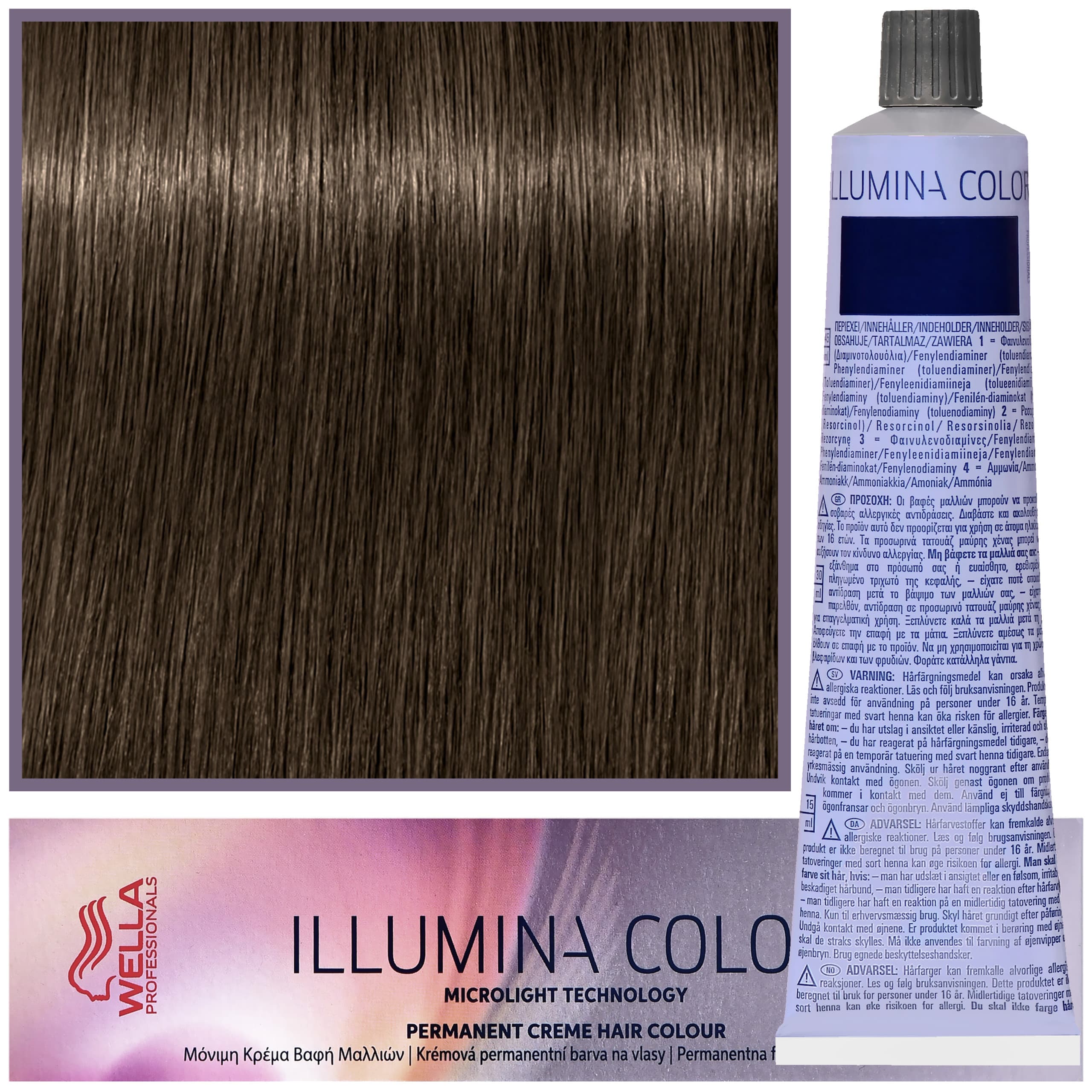 Illumina Color - profesjonalna farba do włosów, 4/ - Średni Brąz