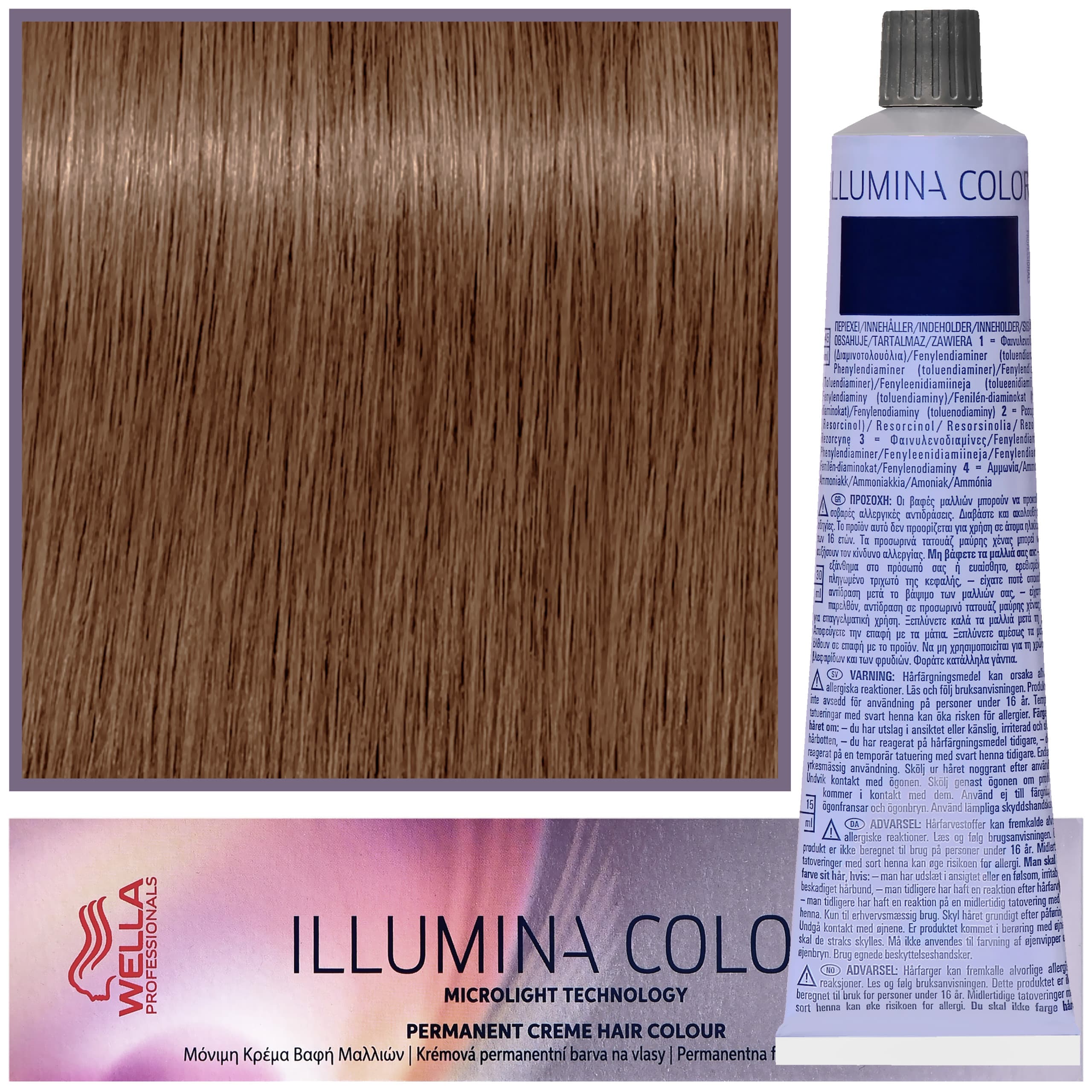 Illumina Color - profesjonalna farba do włosów, 7/7 - Średni Brązowy Blond