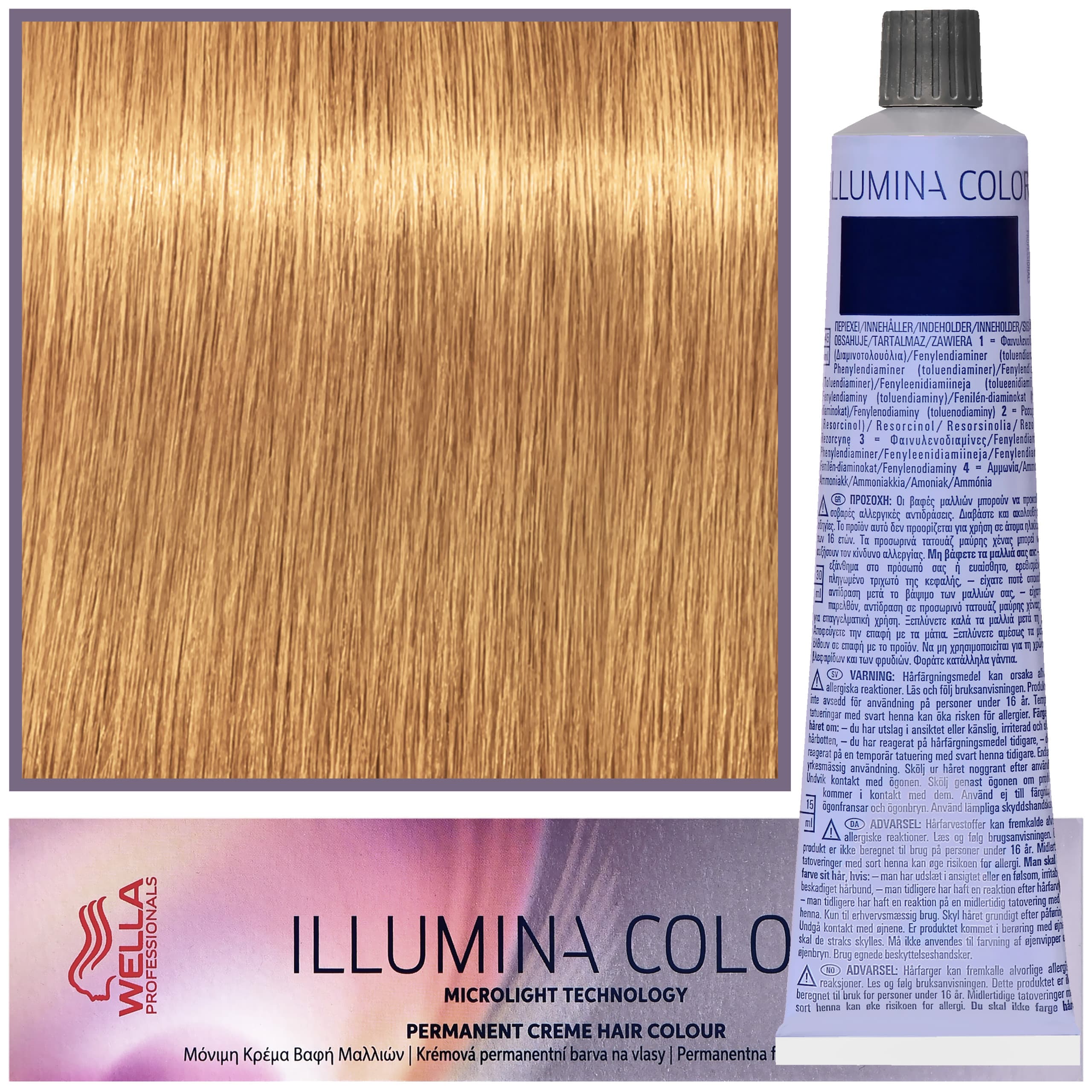 Illumina Color - profesjonalna farba do włosów, 8/ - Jasny Blond