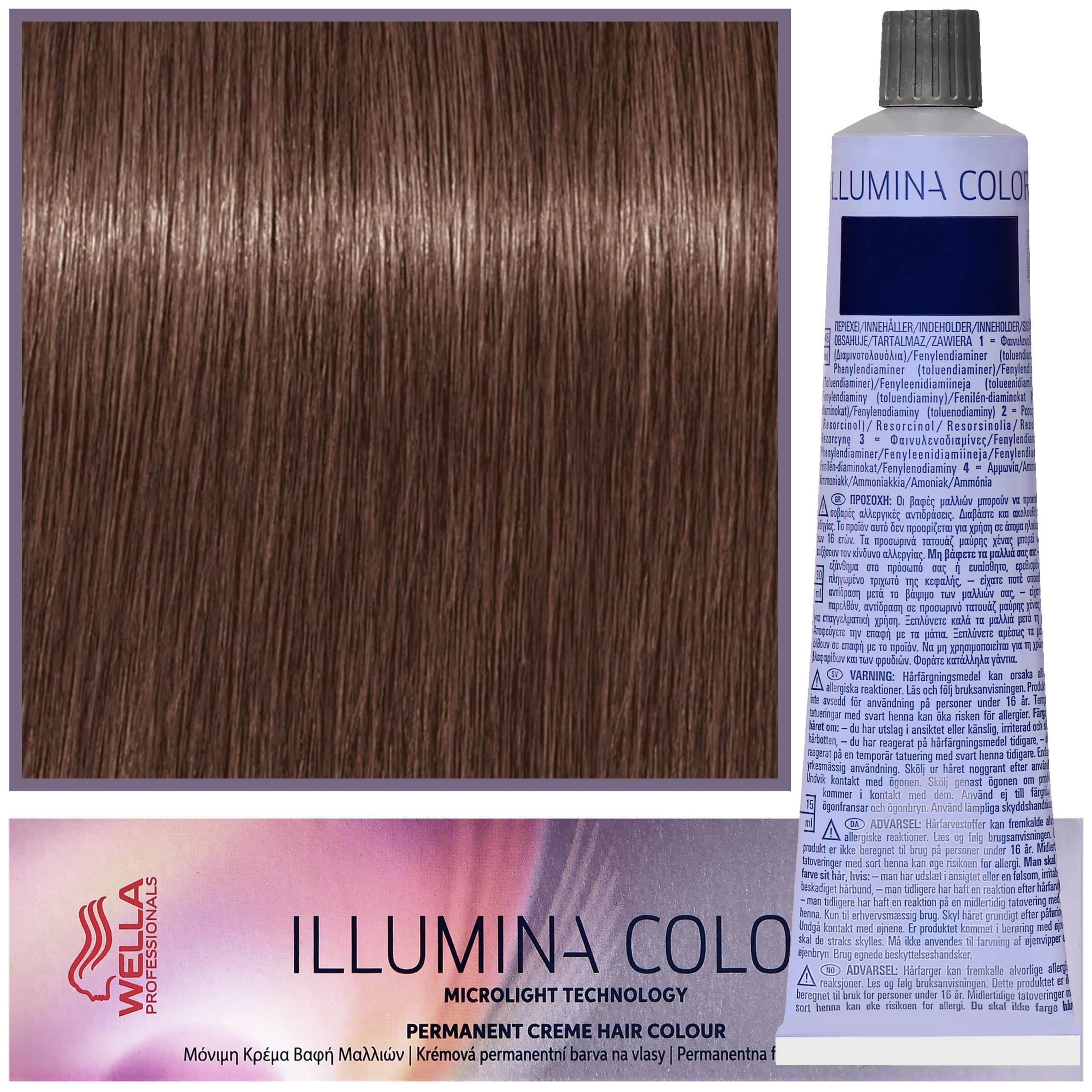 Illumina Color - profesjonalna farba do włosów, 6/76 - Ciemny Blond Brązowo-Fioletow