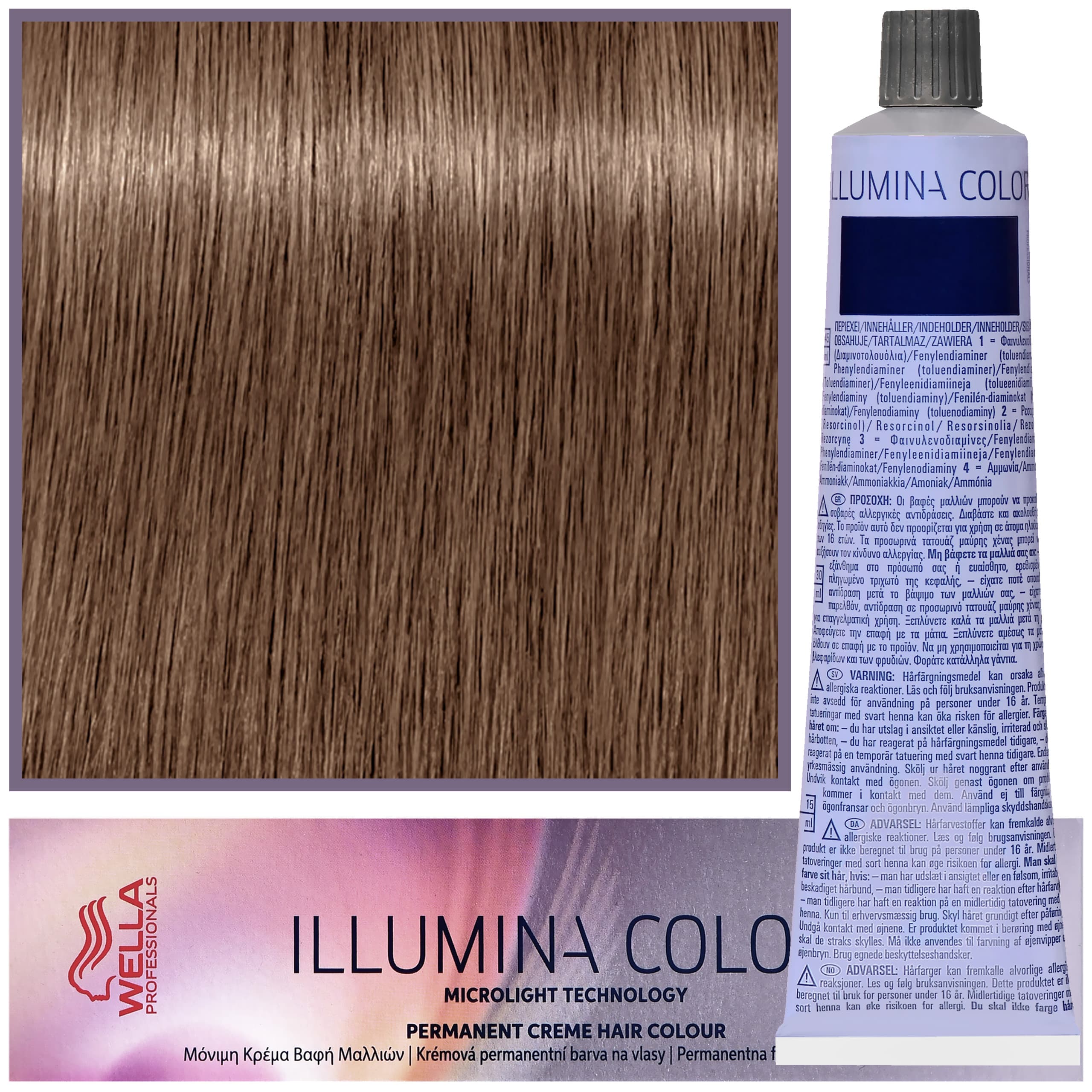 Illumina Color - profesjonalna farba do włosów, 7/ -Średni Blond