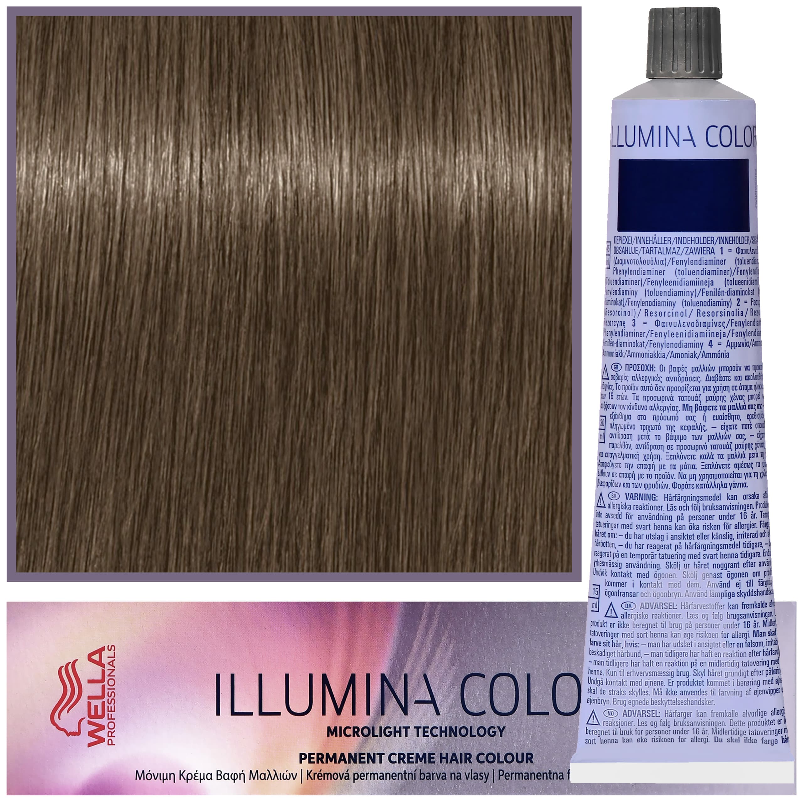 Illumina Color - profesjonalna farba do włosów, 5/81 - Jasny Brąz Perłowo-Popielaty