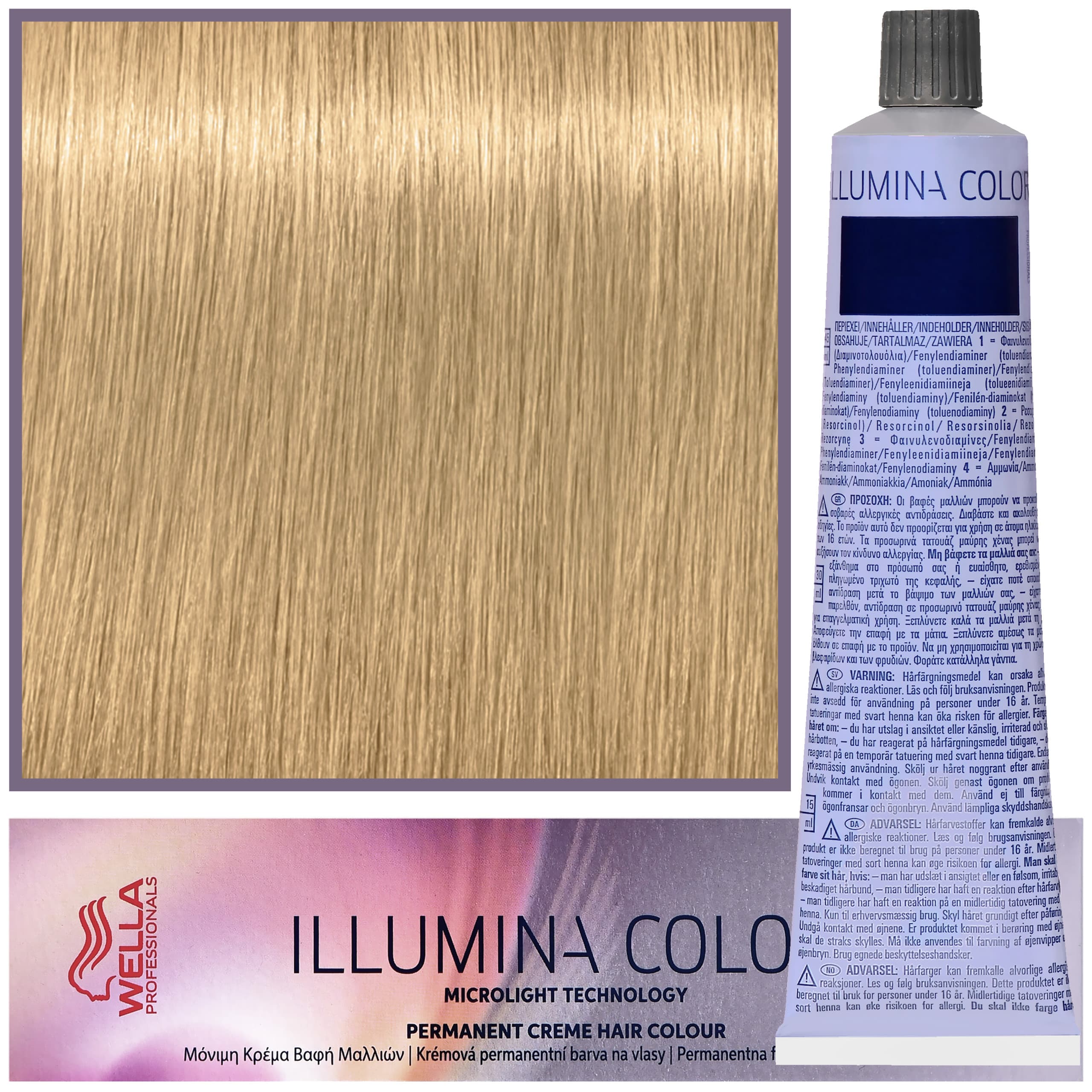 Illumina Color - profesjonalna farba do włosów, 10/36 - Bardzo Bardzo Złoto Fioletowy Blond