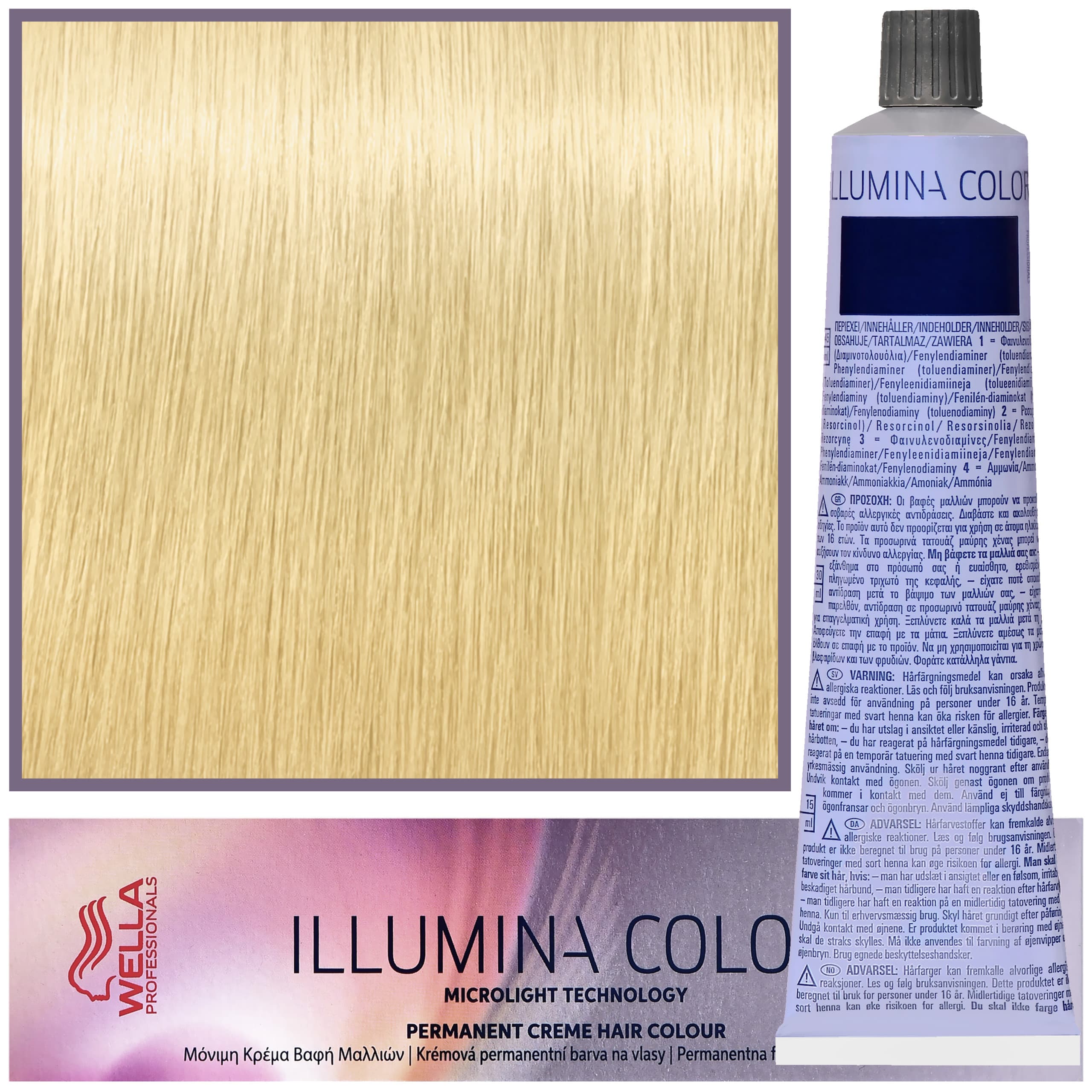 Illumina Color - profesjonalna farba do włosów, 10/38 - Bardzo Bardzo Jasny Blond Złoty Perłowy