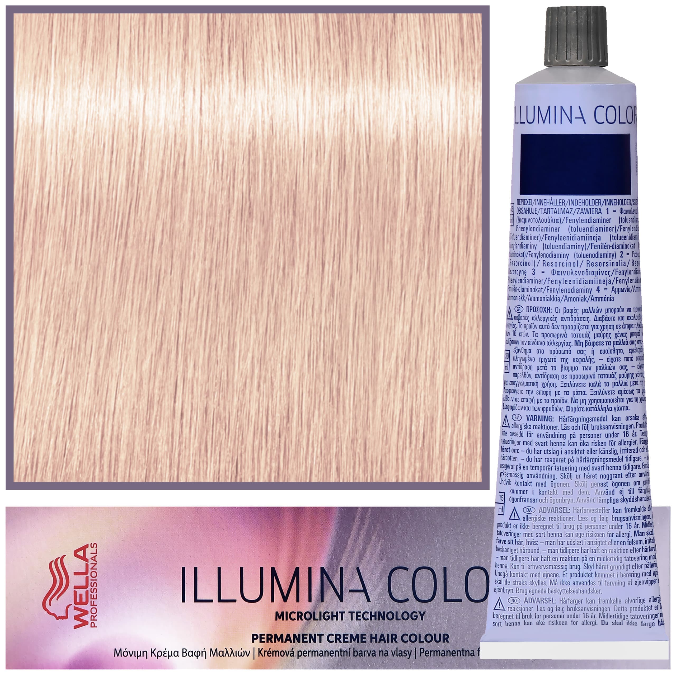 Illumina Color - profesjonalna farba do włosów, Platinium Lily