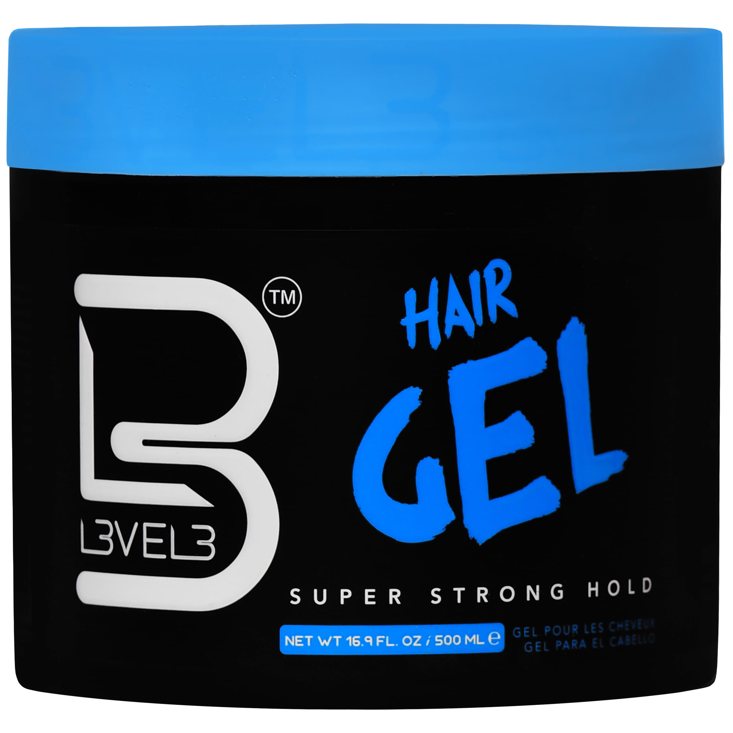 L3VEL3 Super Strong Hair Gel - żel do włosów bardzo mocny, dodający objętości