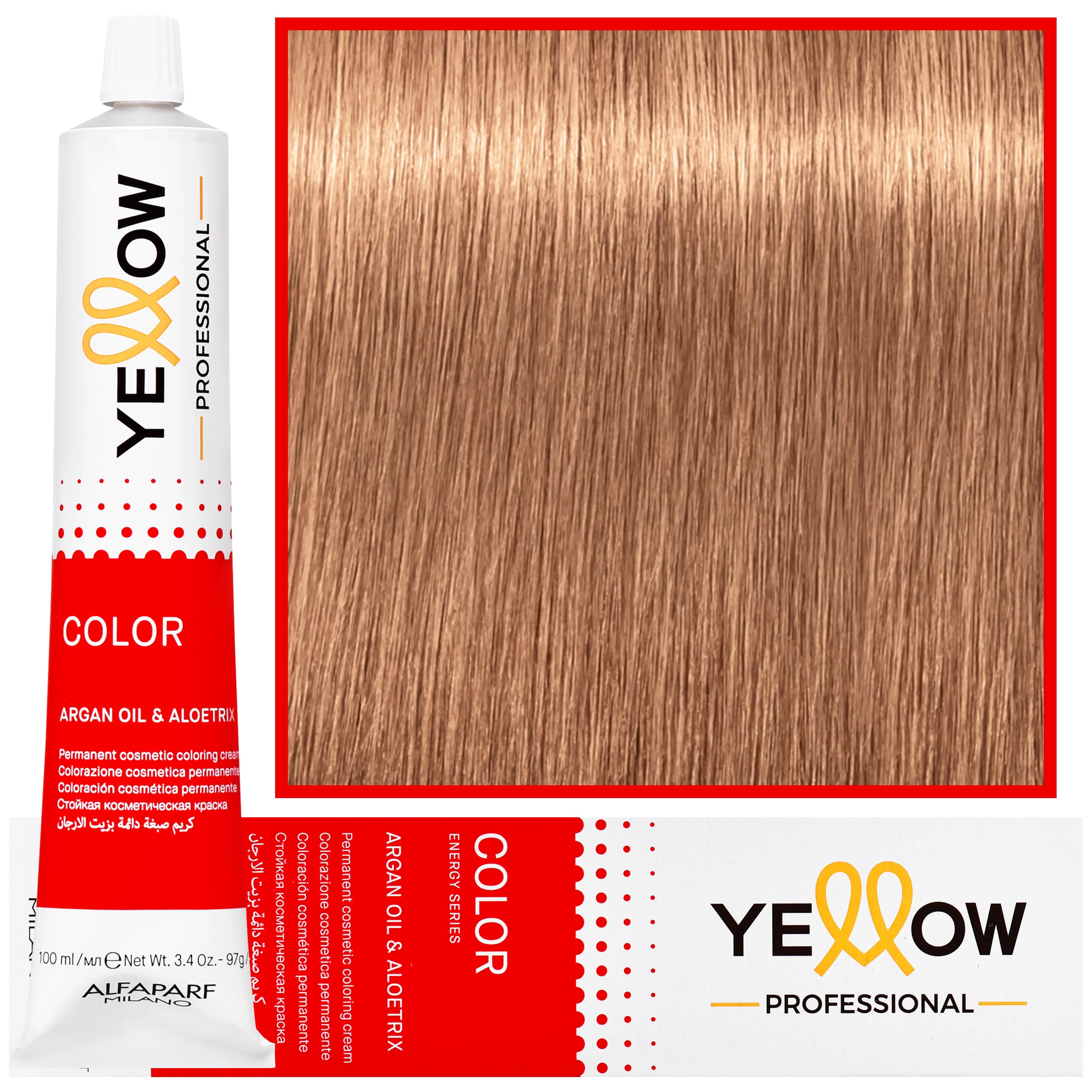 Yellow - trwała farba do włosów z aloesem i kiełkami pszenicy, 9 | Bardzo Jasny Naturalny Blond
