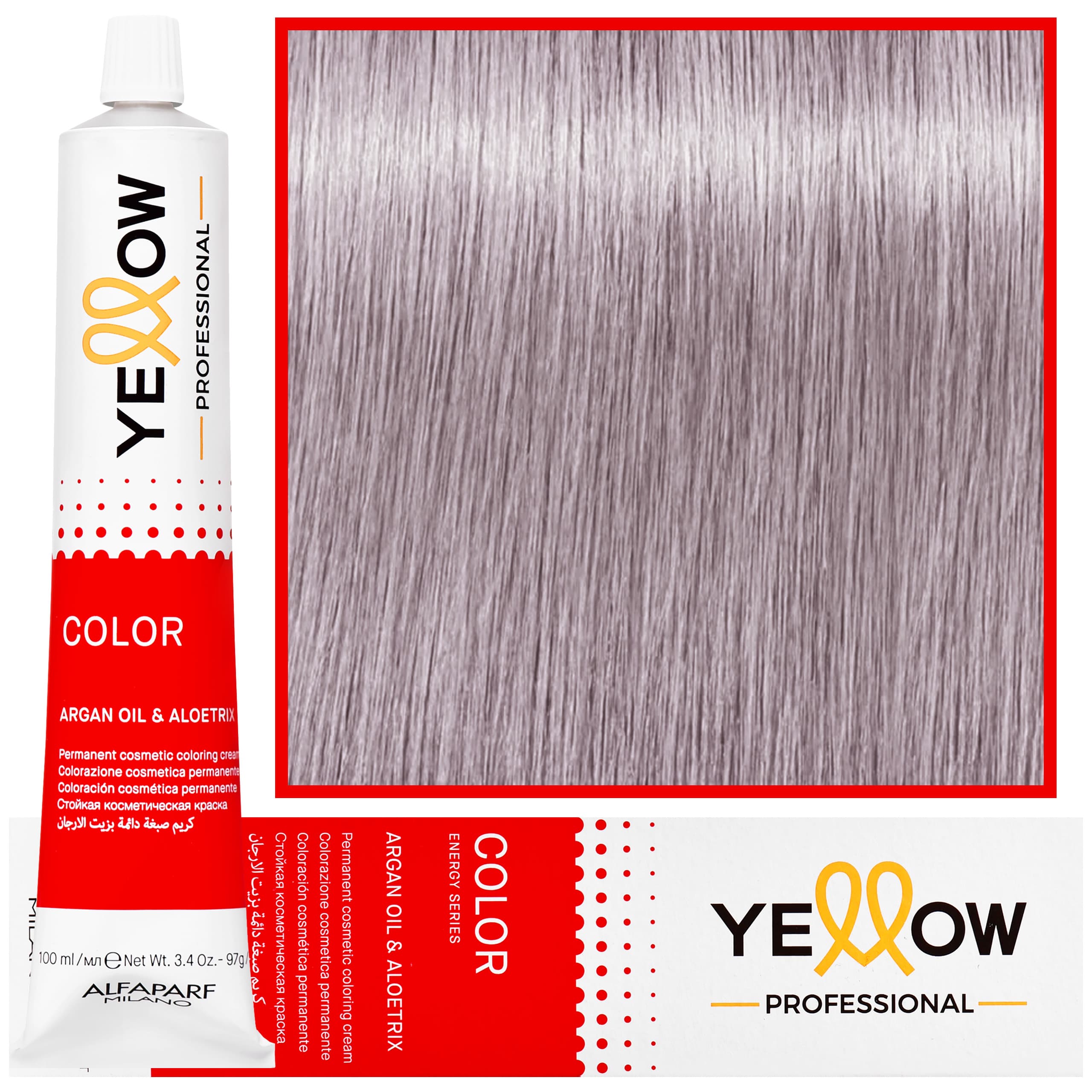Yellow - trwała farba do włosów z aloesem i kiełkami pszenicy, 11,20 | Super High Lift Fioletowy Blond