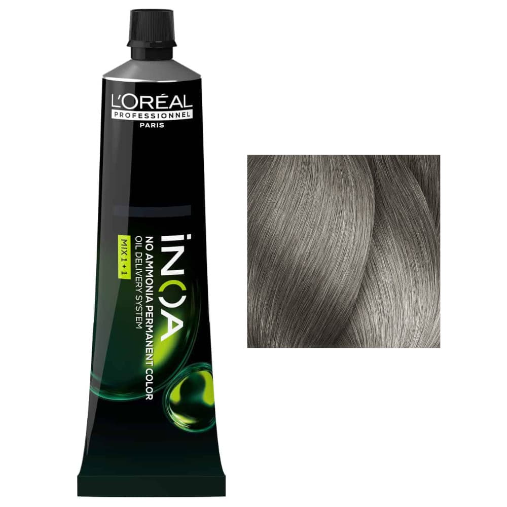 Loreal Inoa, farba do włosów w kremie bez amoniaku, 8.1