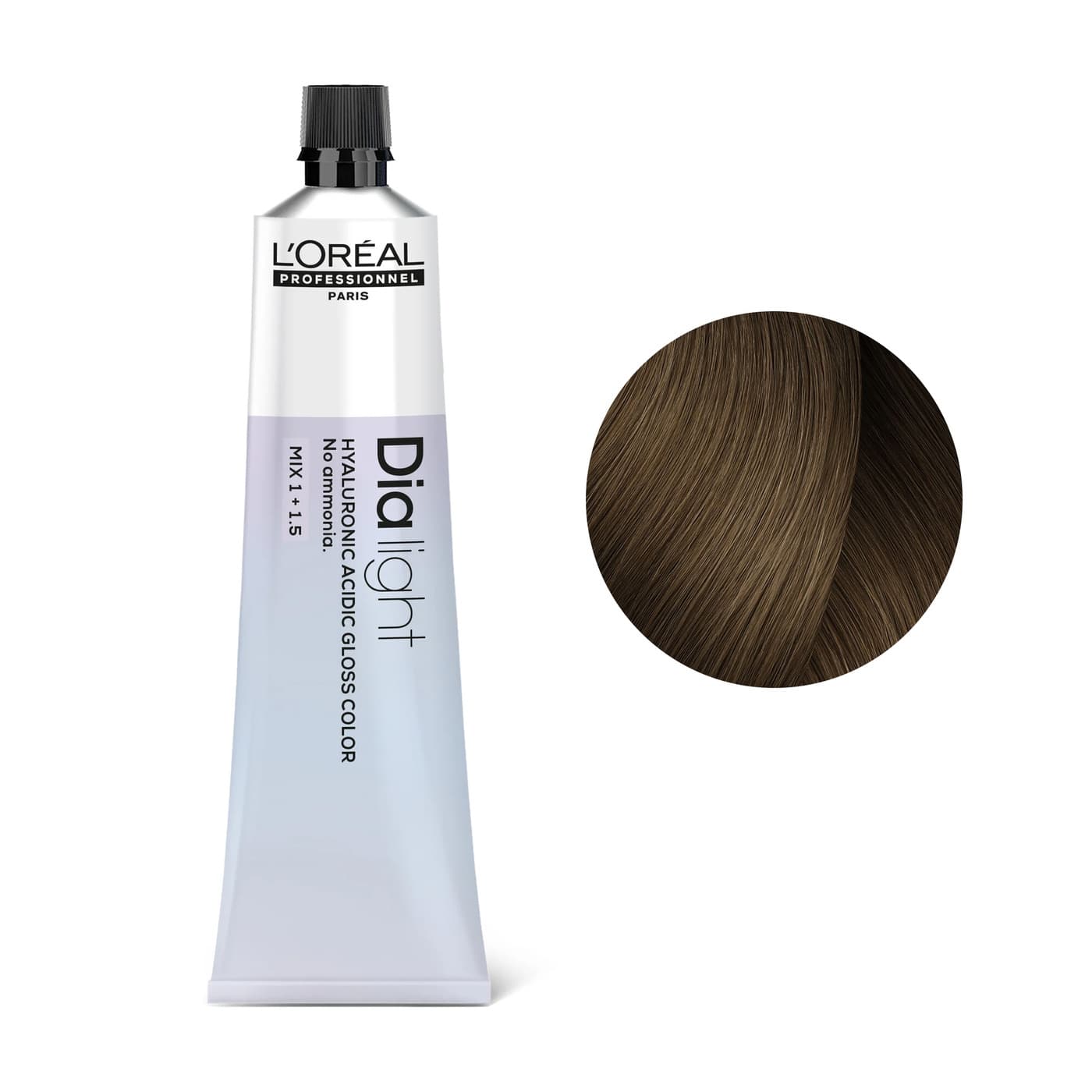 Loreal Dia Light, krem koloryzujący z kompleksem hialuronowym, 7.23
