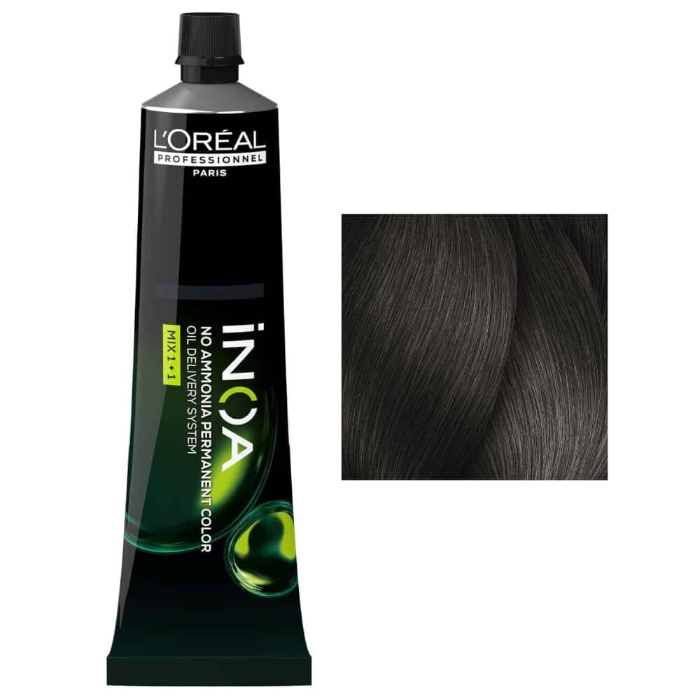 Loreal Inoa, farba do włosów w kremie bez amoniaku, 6.1