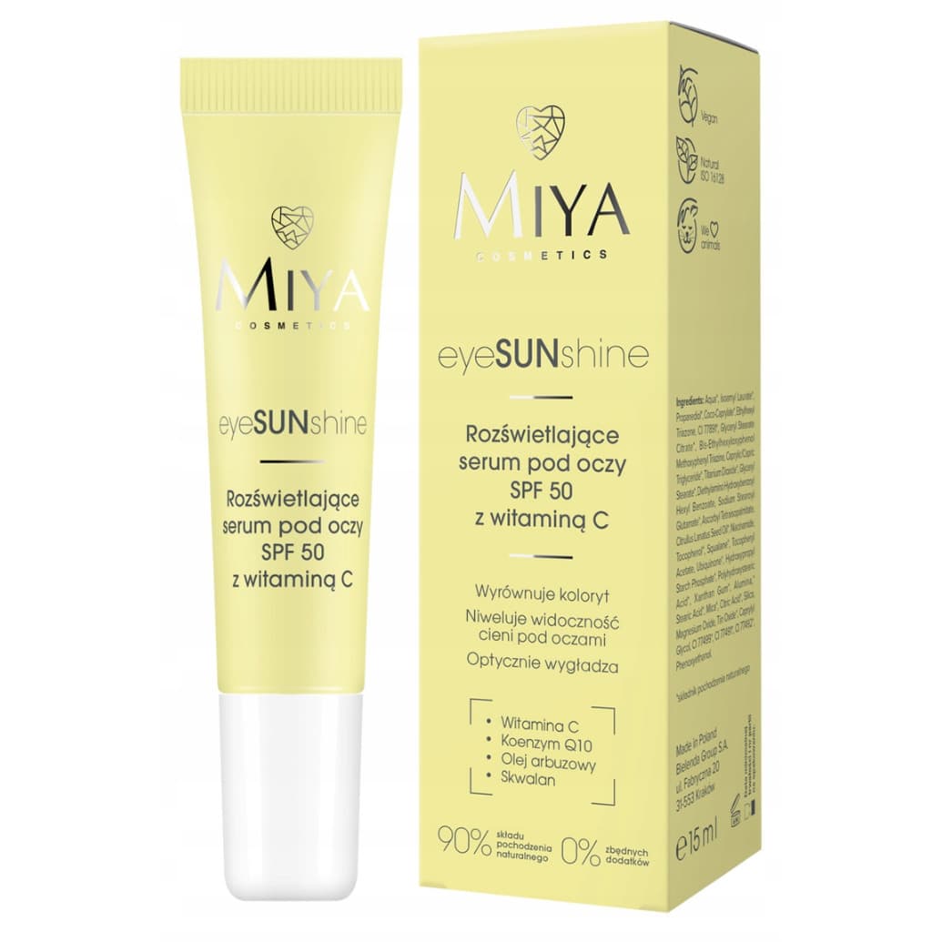 eyeSUNshine, rozświetlające serum pod oczy z witaminą C, SPF 50