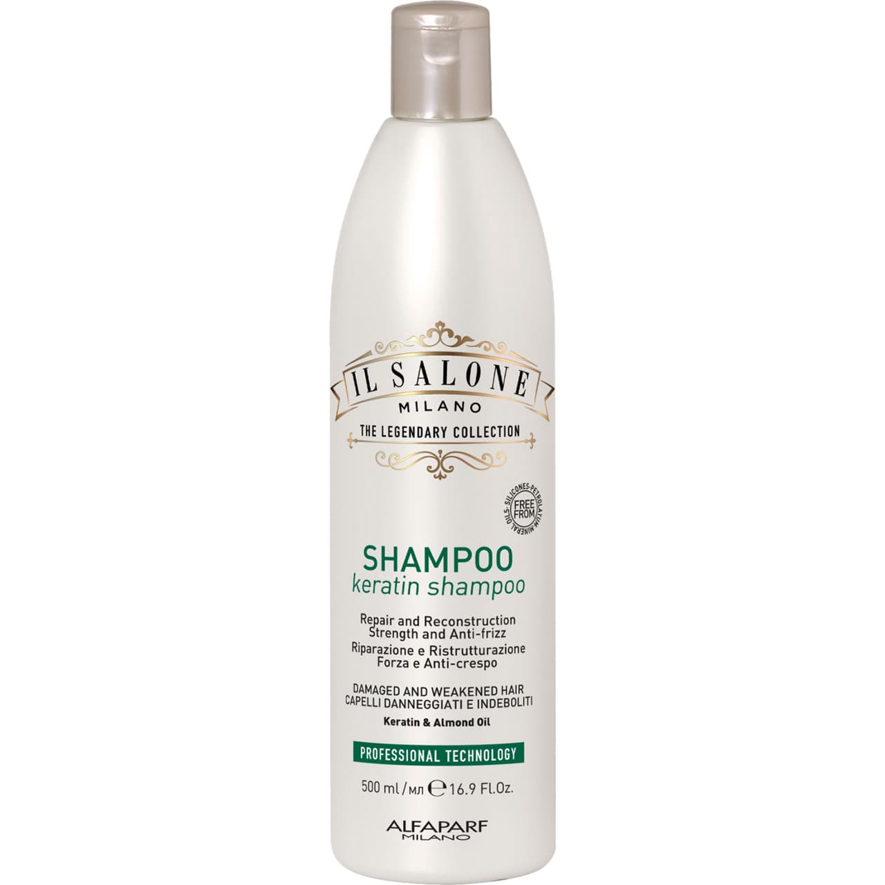 Il Salone Milano Keratin szampon odbudowujący włosy do włosów zniszczonych