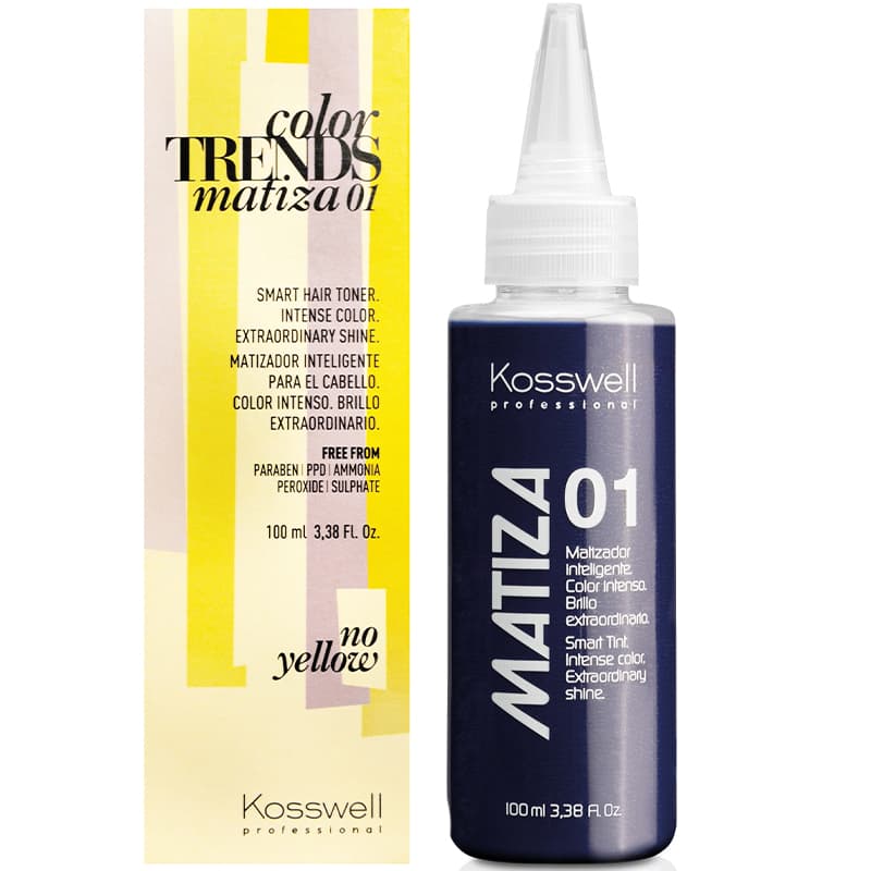 Matiza 01, toner do włosów blond, usuwający żółte odcenie