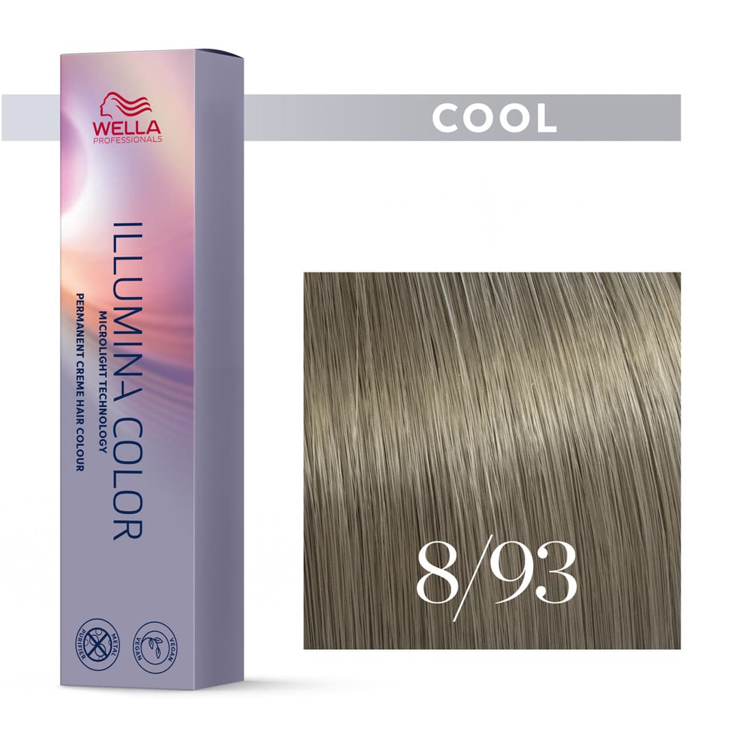 Wella Illumina, farba rozświetlająca, 8/93