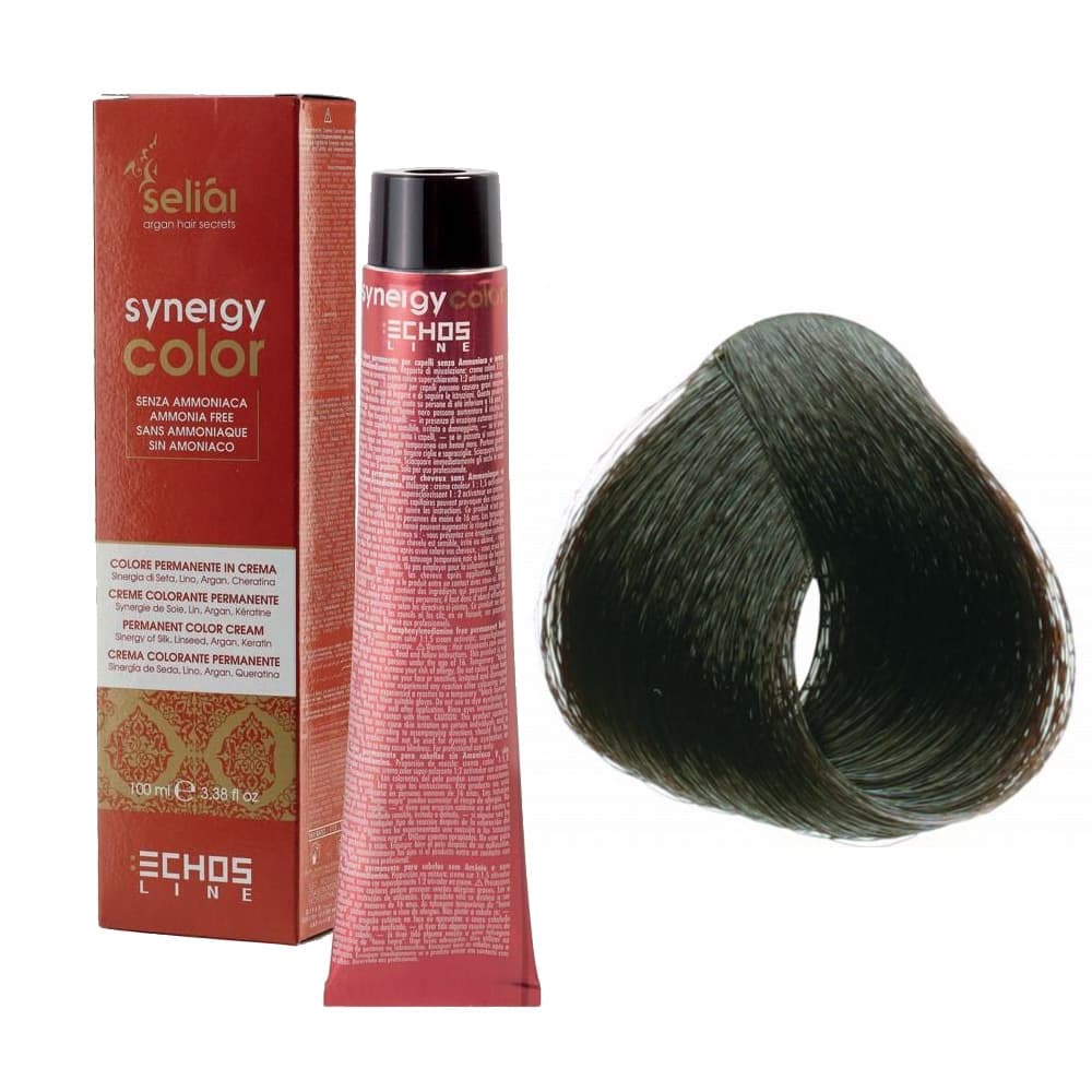 Seliar Synergy Color, farba do włosów bez amoniaku, 4.0 Chestnut