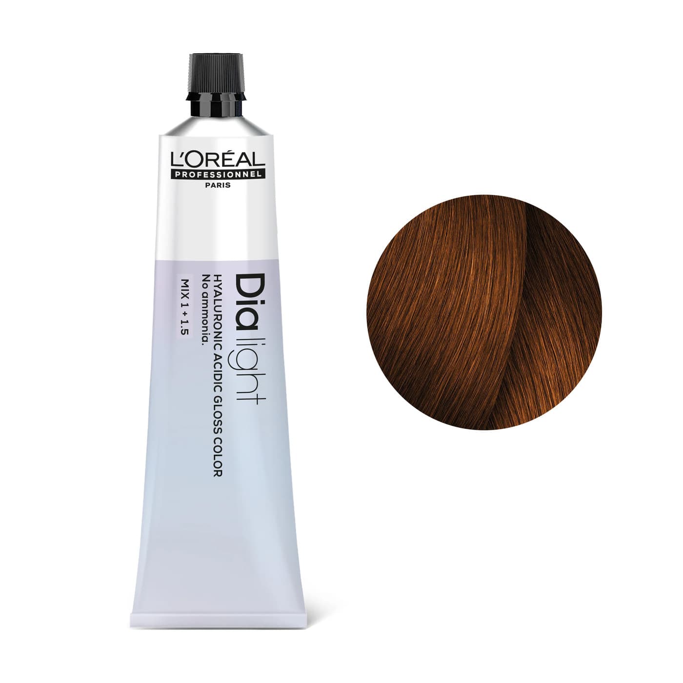 Loreal Dia Light, krem koloryzujący z kompleksem hialuronowym, 5.4