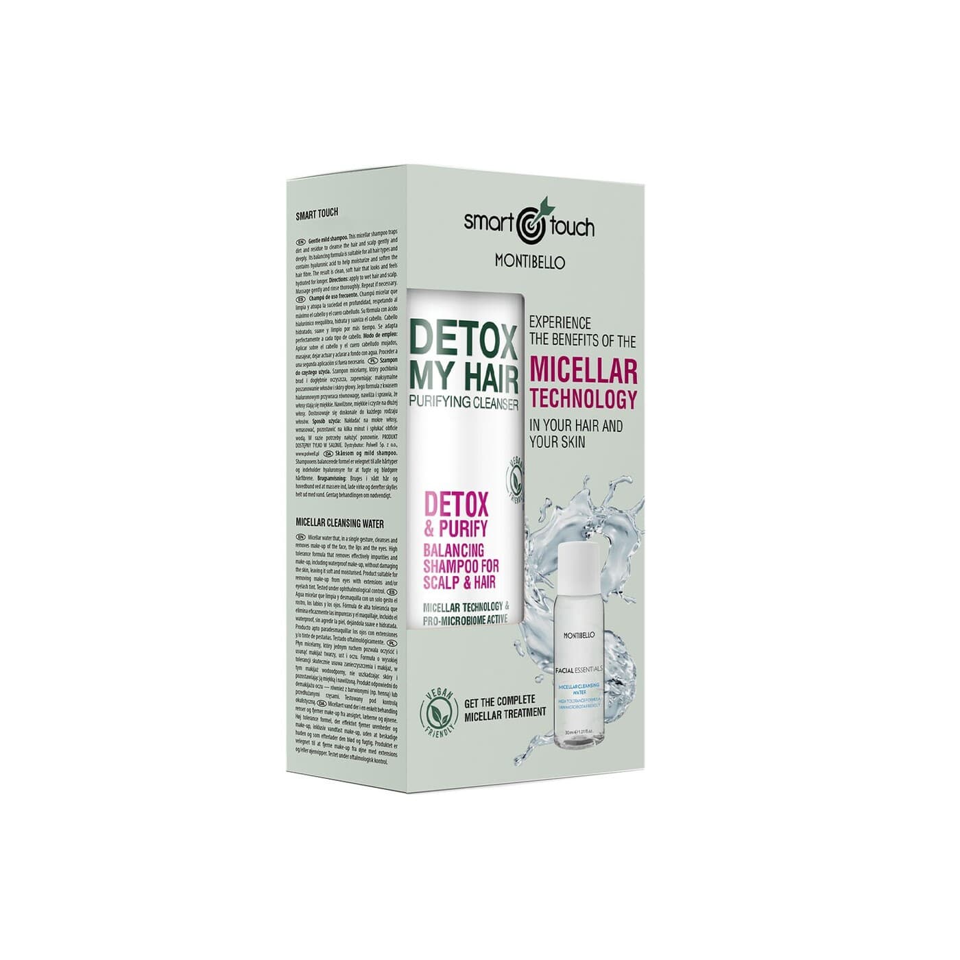 ,micelarny zestaw prezentowy Smart Touch Detox, szampon + płyn micelarny